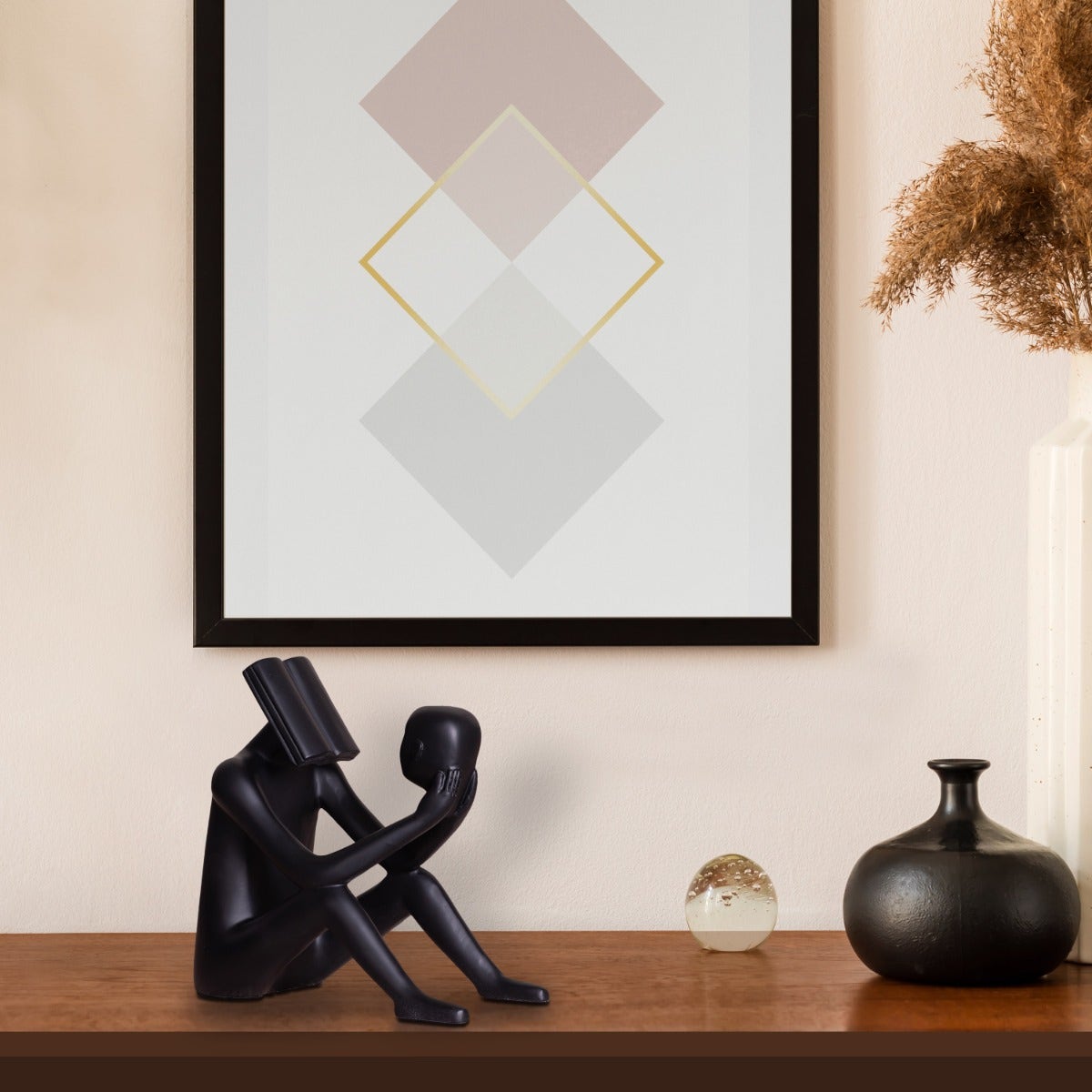 Read To Me (Black ) Resin Home Decor