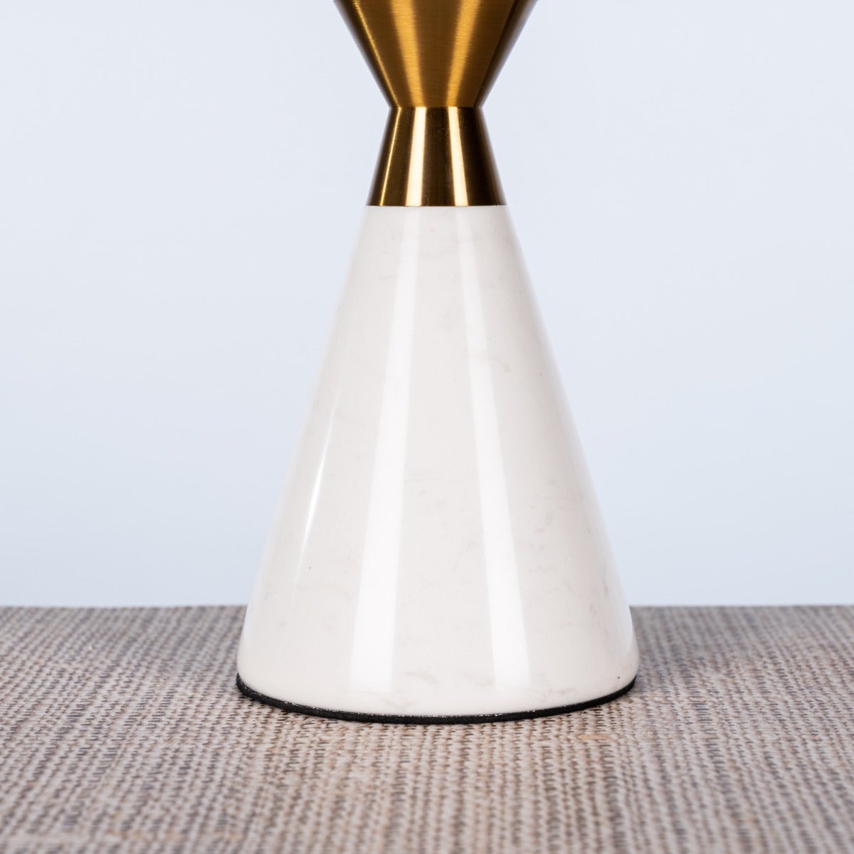 Nailed It (Large, White/Gold) Marble Candle Holder