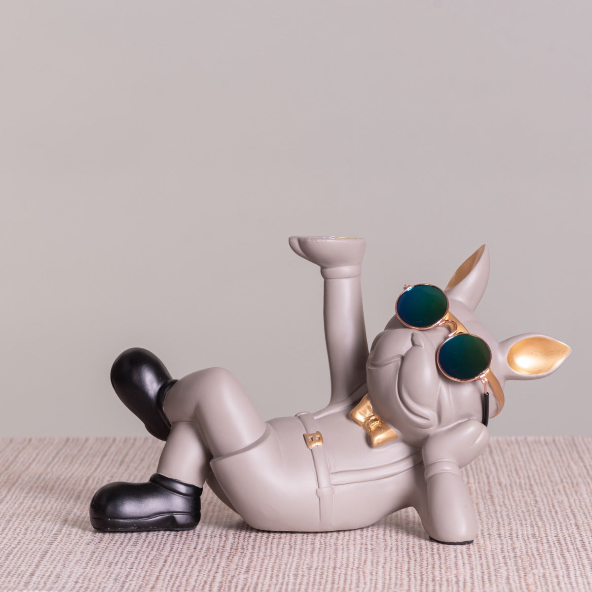 Dating Drama (Grey, Gold) Resin Home Decor Tray