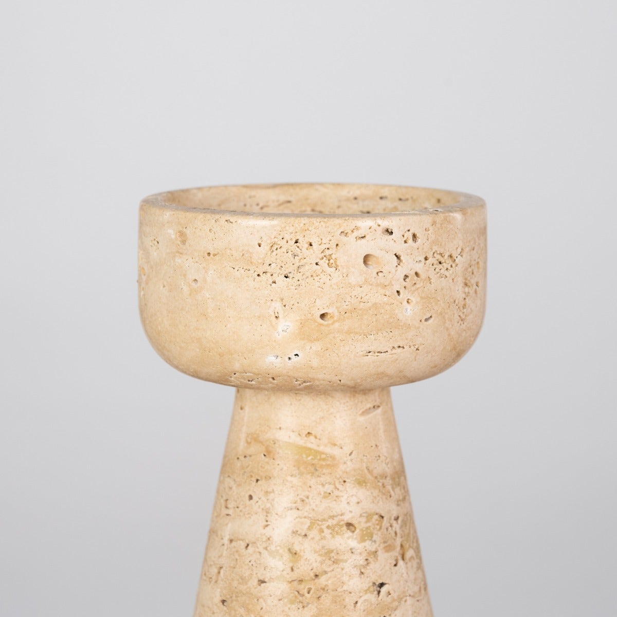 Twinning Sable (Small, Beige) Marble Candle Holder