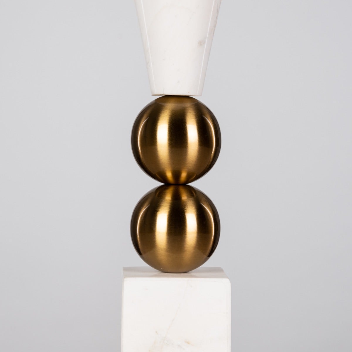 Glow Getter Double (White) Marble Candle Holder