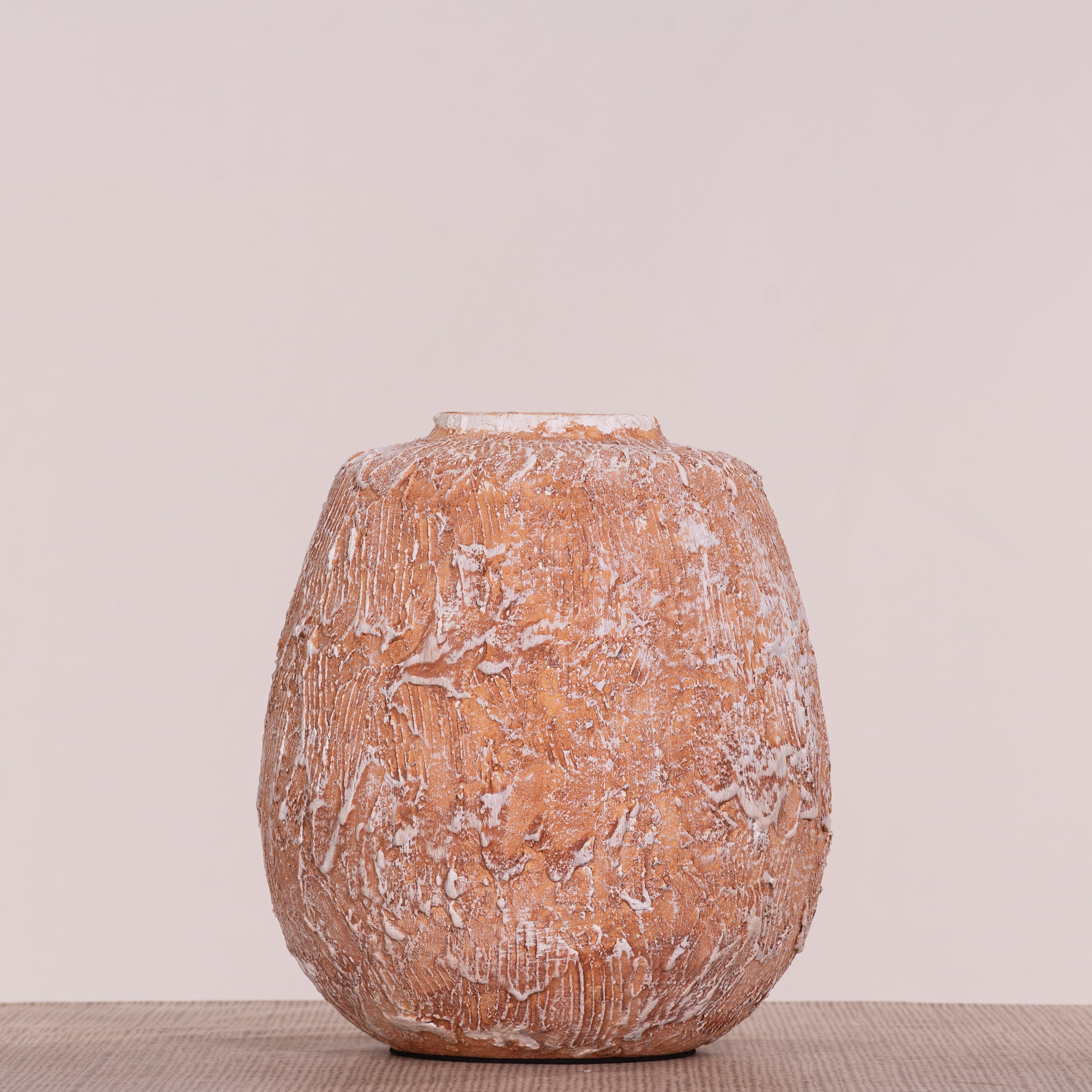 Daffodil Blossom (Orange, White) Ceramic Vase