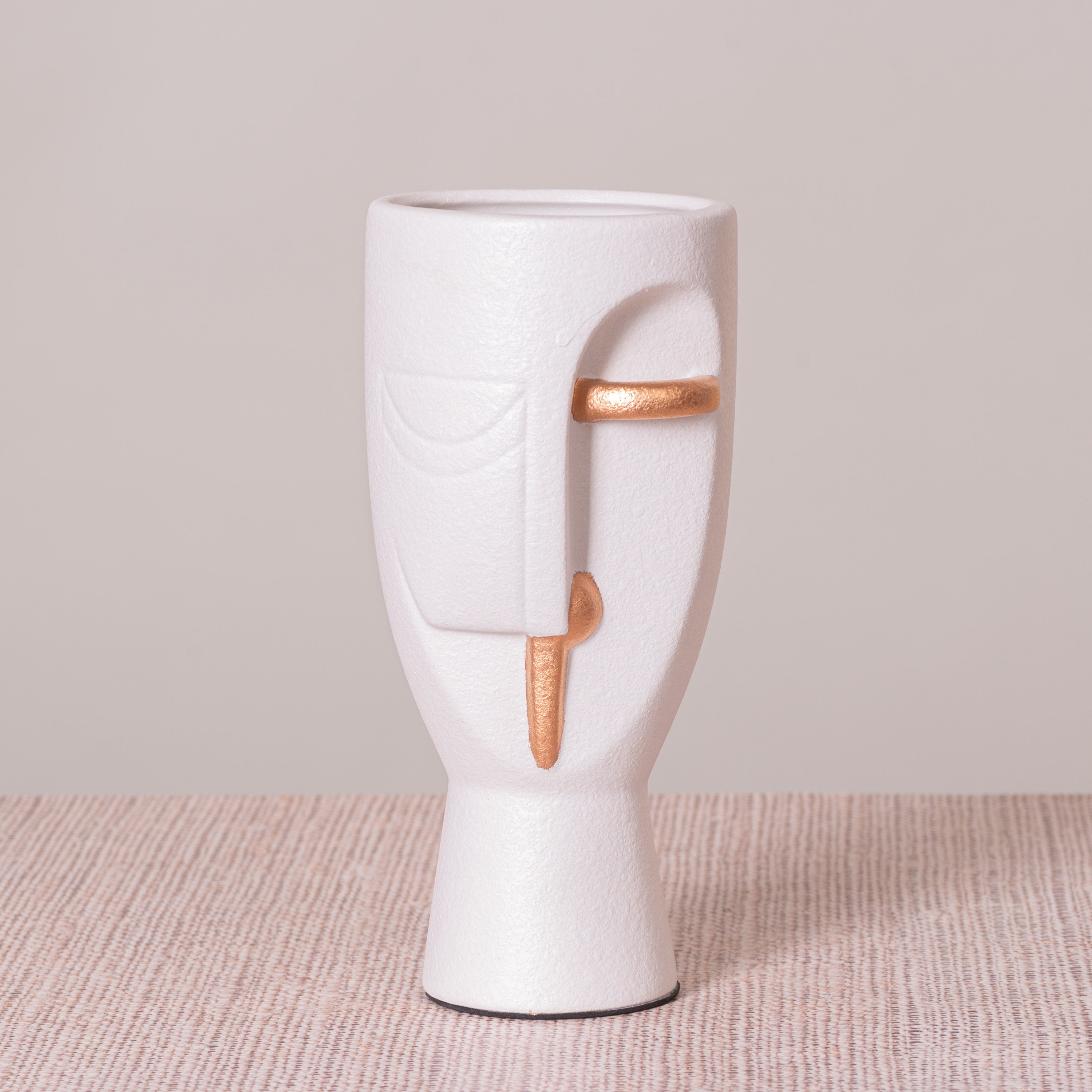 Ravishing Riddle (Small, White) Ceramic Vase