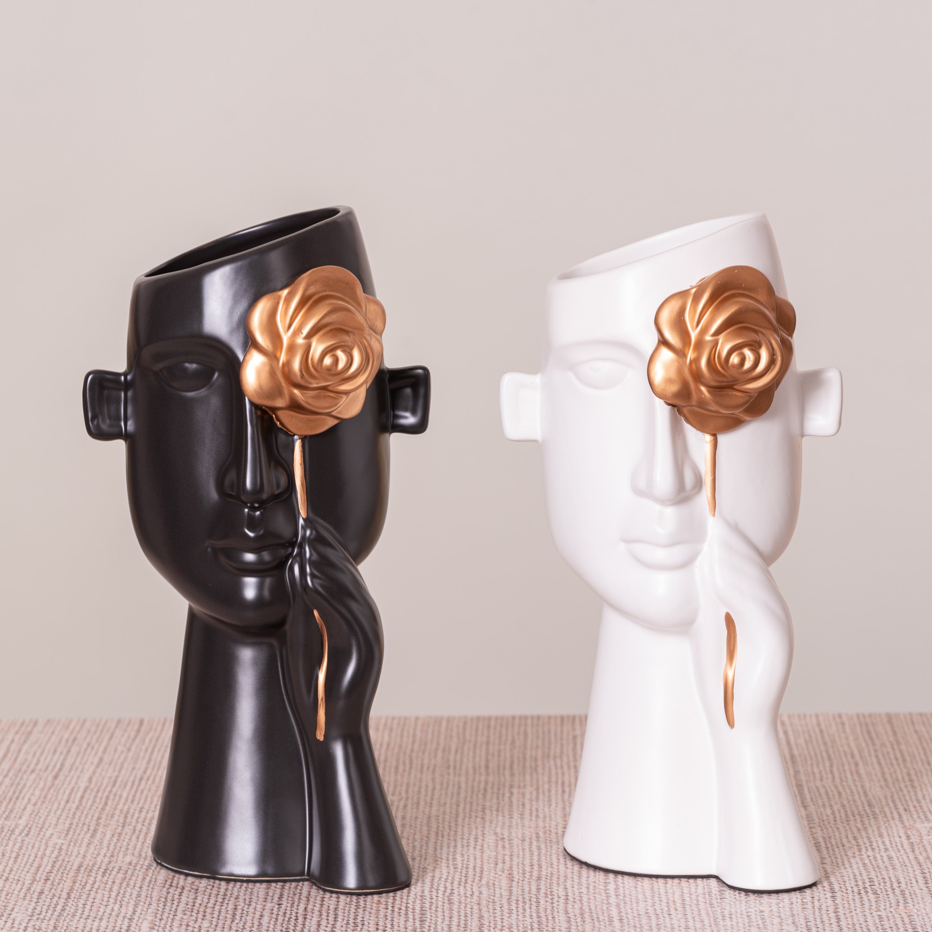 Forever Rose (White) Ceramic Vase