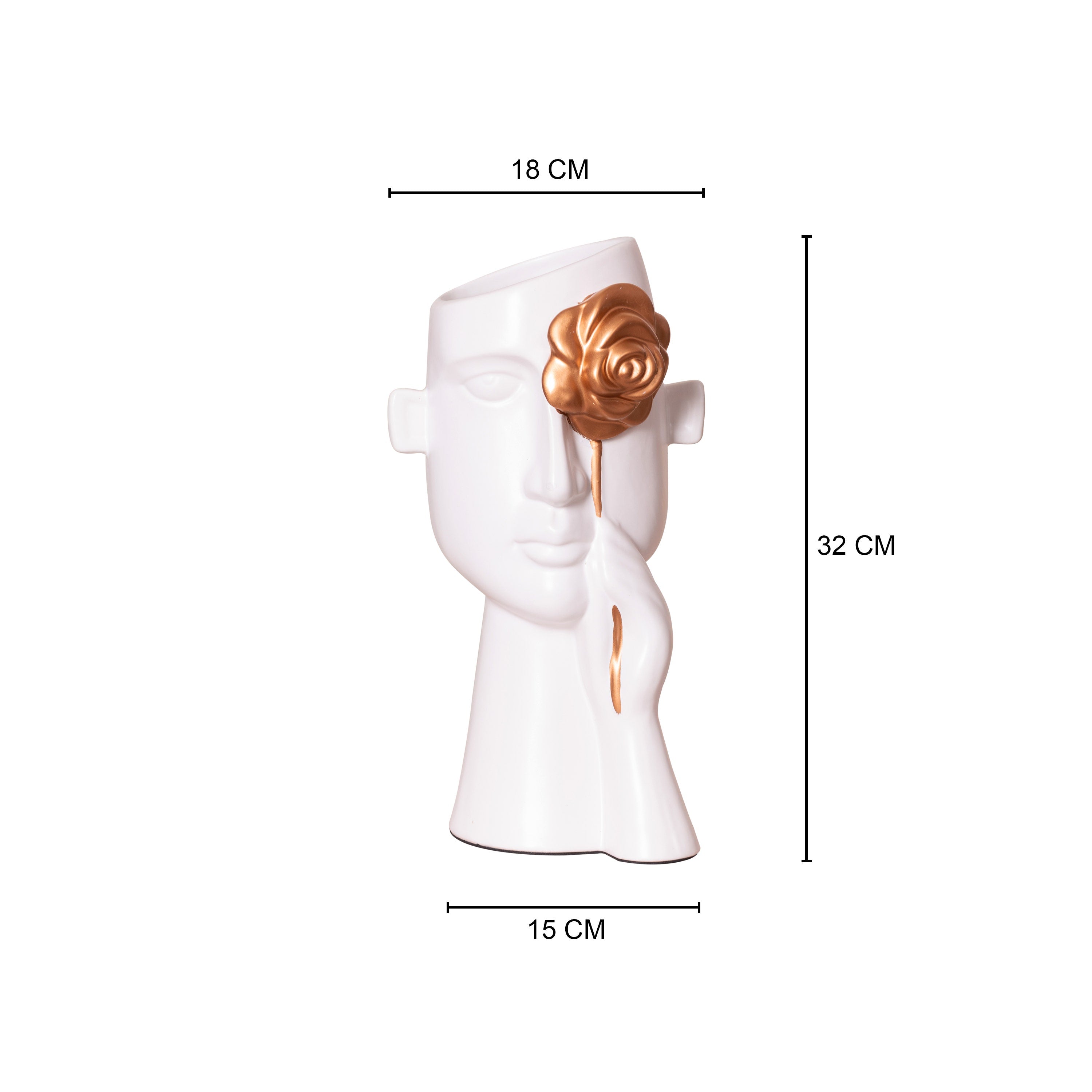 Forever Rose (White) Ceramic Vase