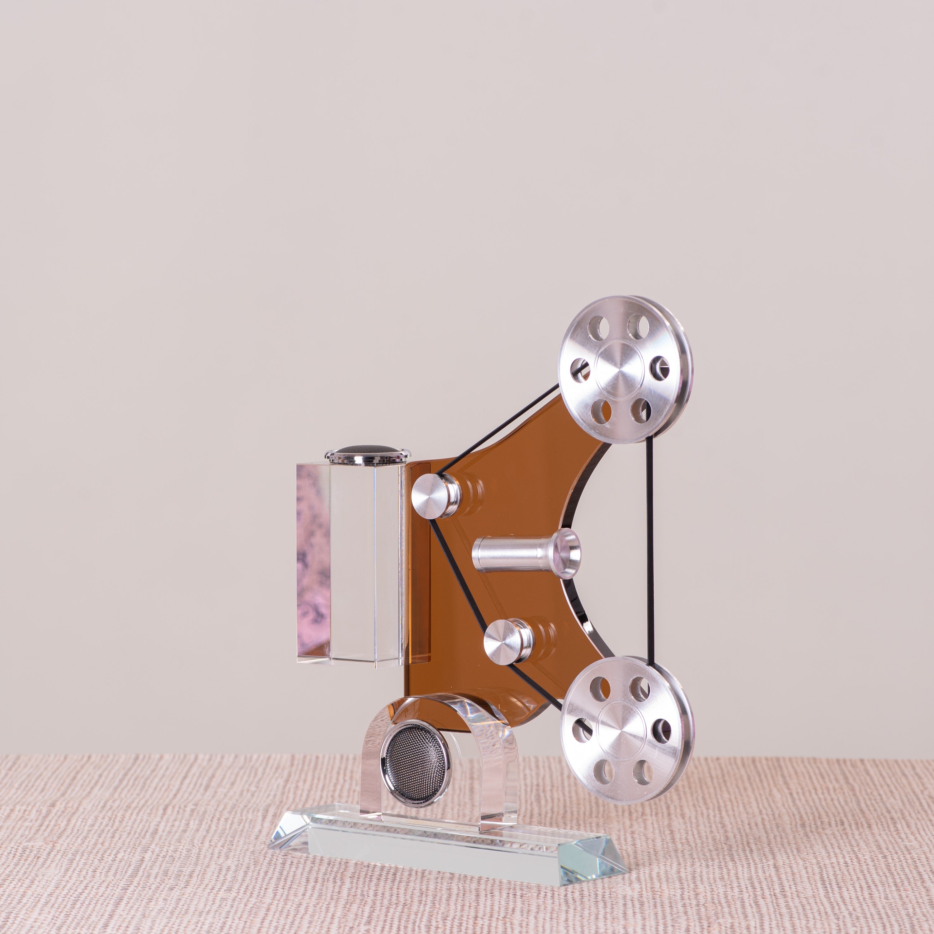 Movie Mania (Chrome/Brown) Glass Home Decor