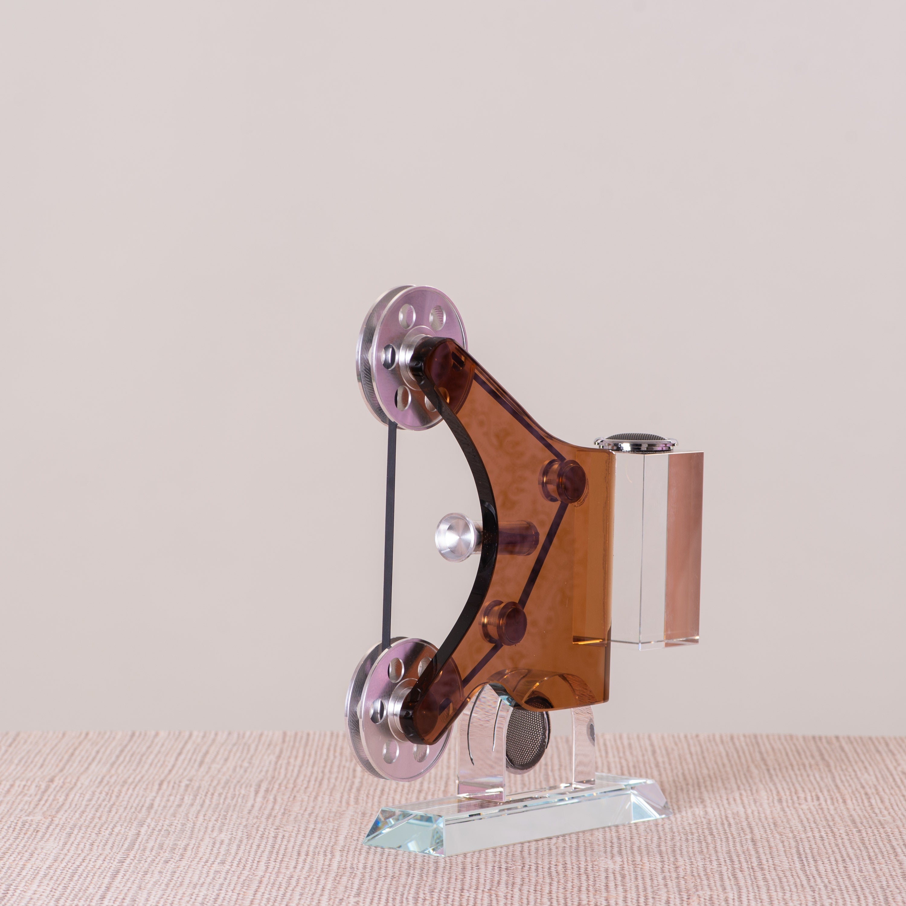 Movie Mania (Chrome/Brown) Glass Home Decor