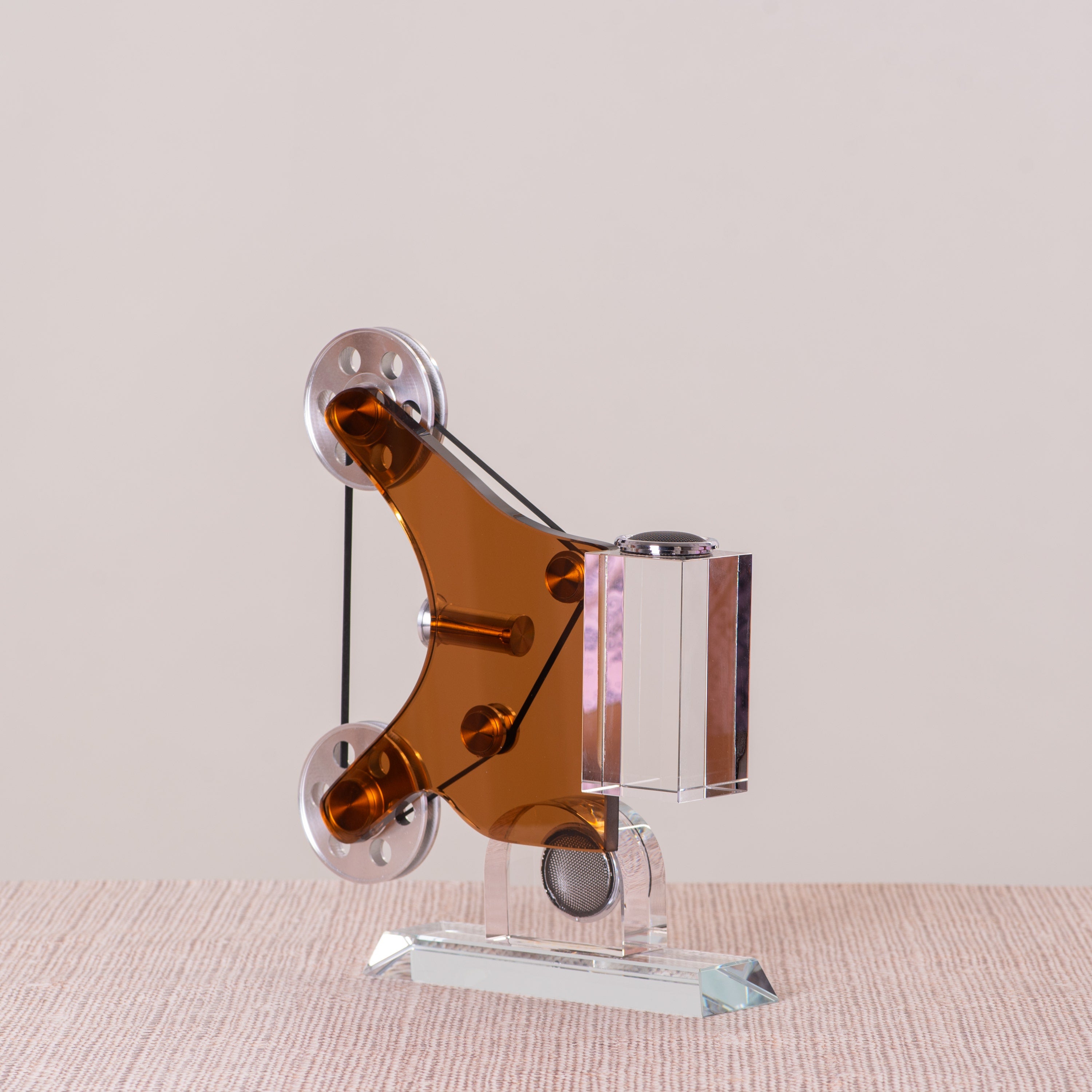 Movie Mania (Chrome/Brown) Glass Home Decor