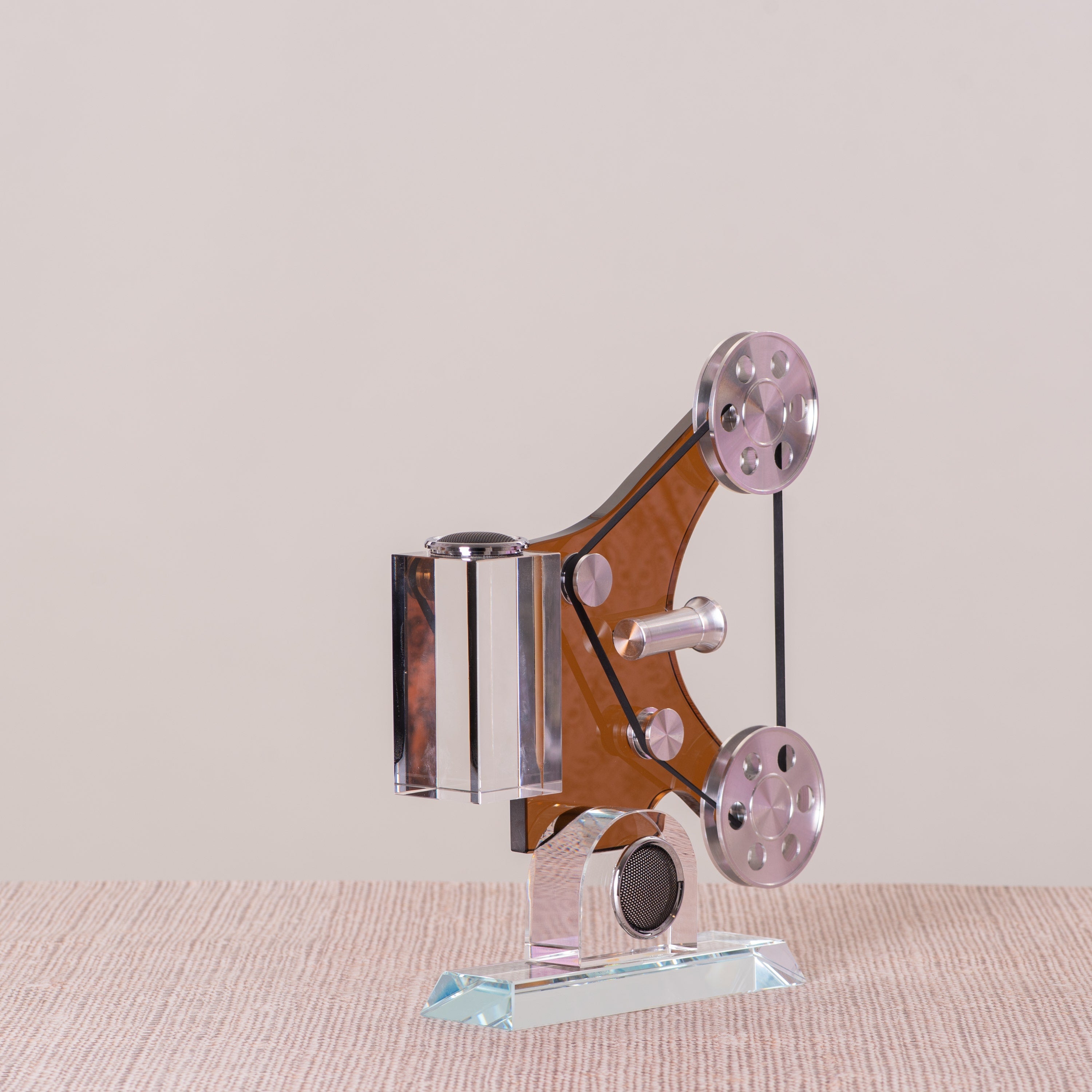 Movie Mania (Chrome/Brown) Glass Home Decor