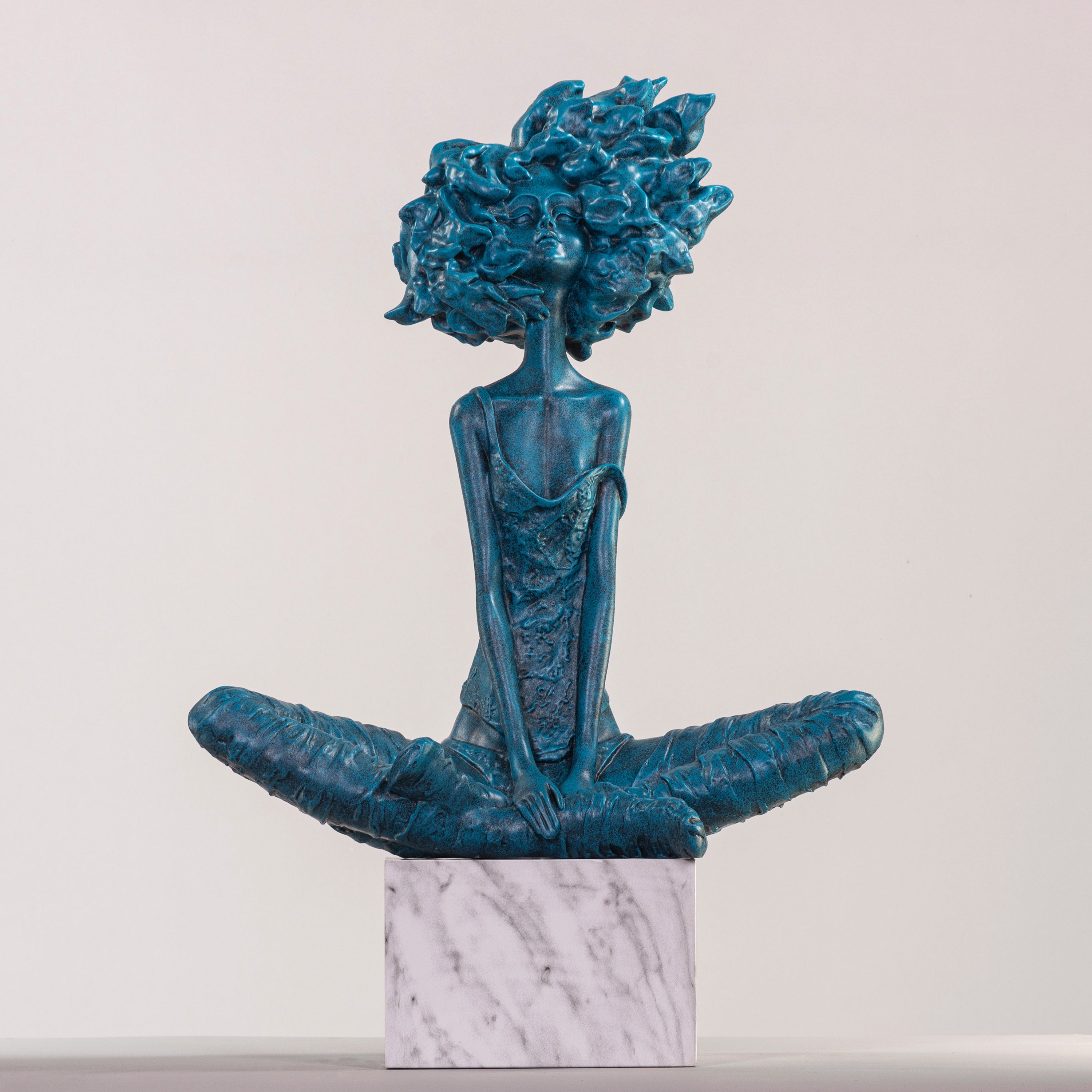 Game Is Over (Blue, White) Marble Home Decor