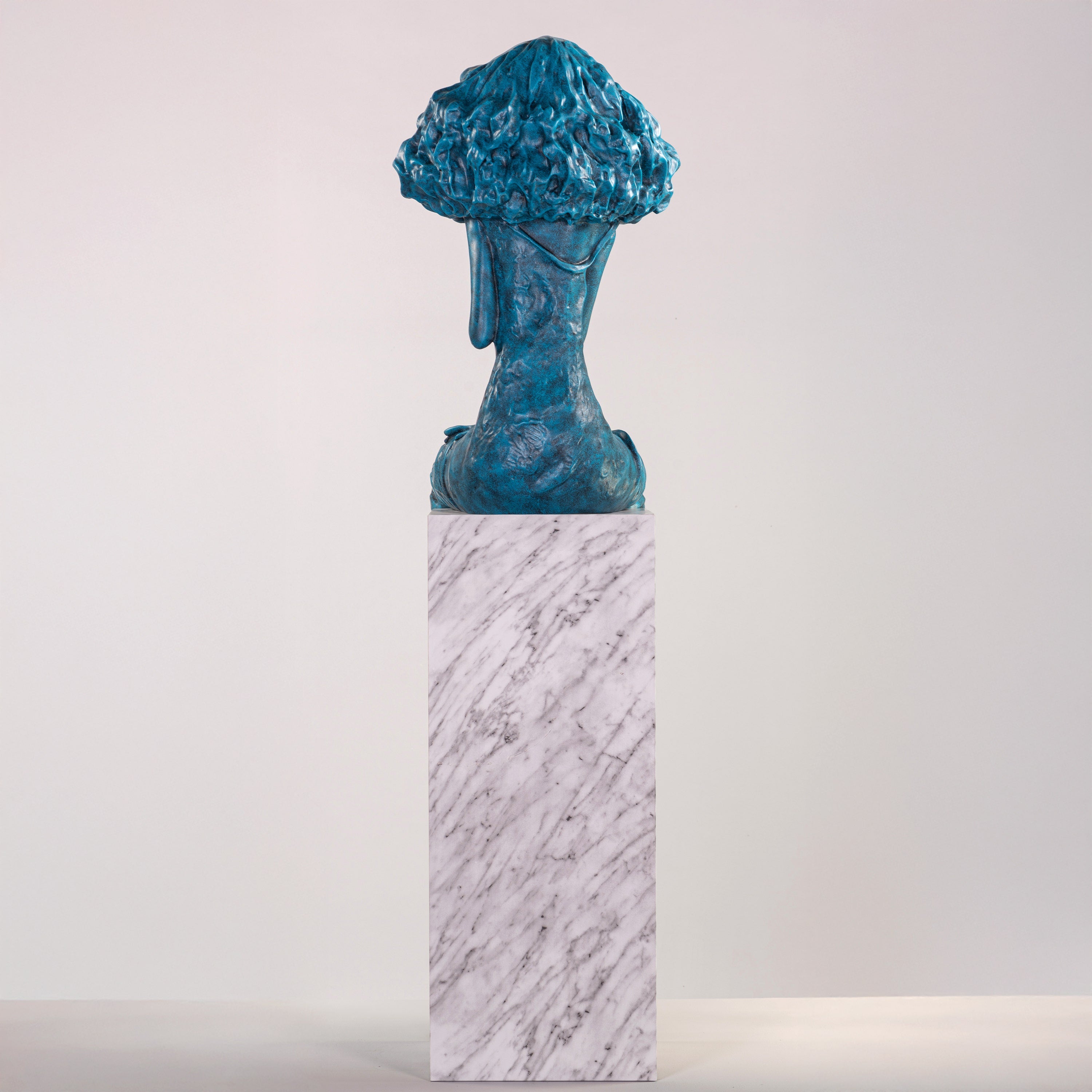 Meet Me Underwater (Blue, White) Marble Home Decor