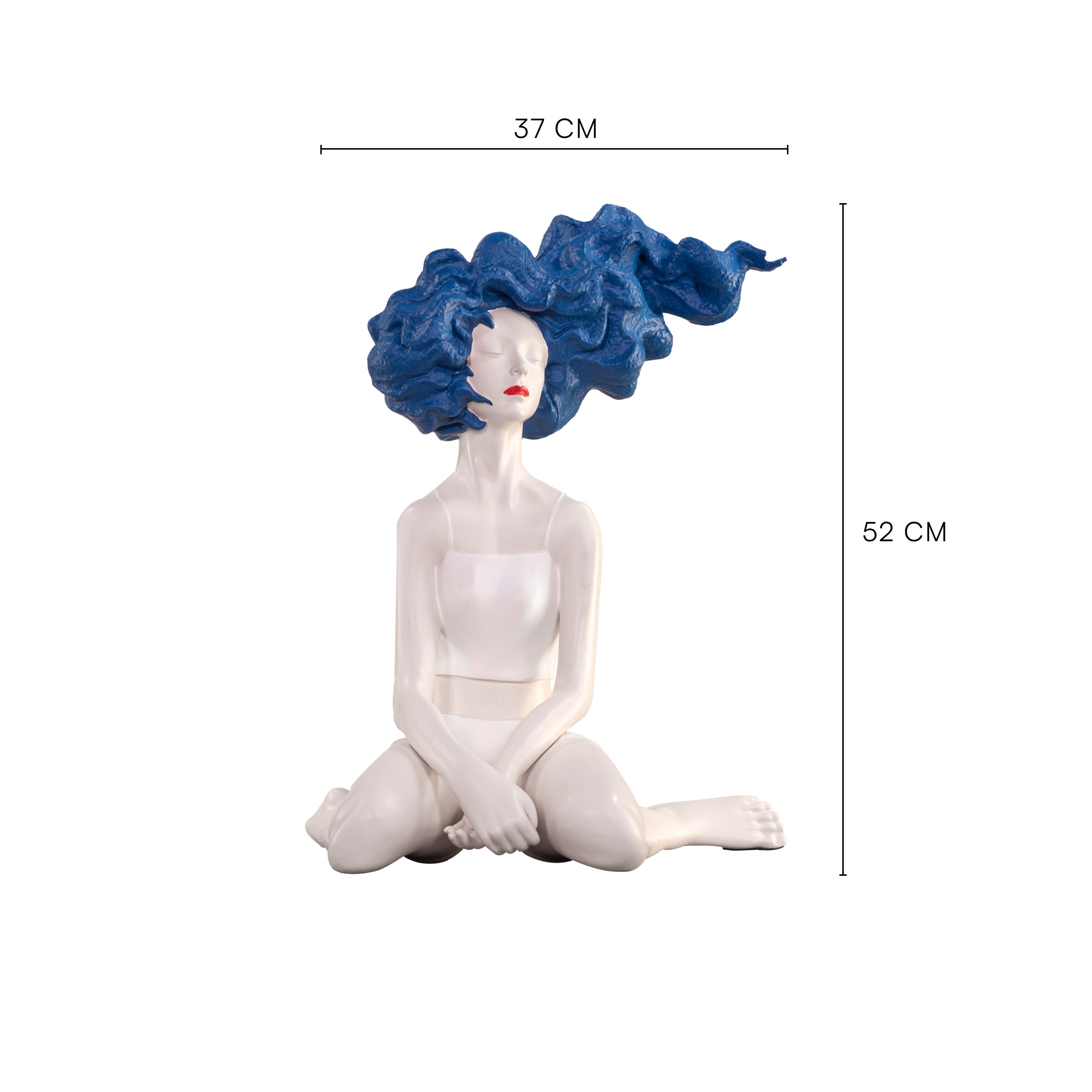 Sleepless In SoHo (Blue, White) Resin Home Decor