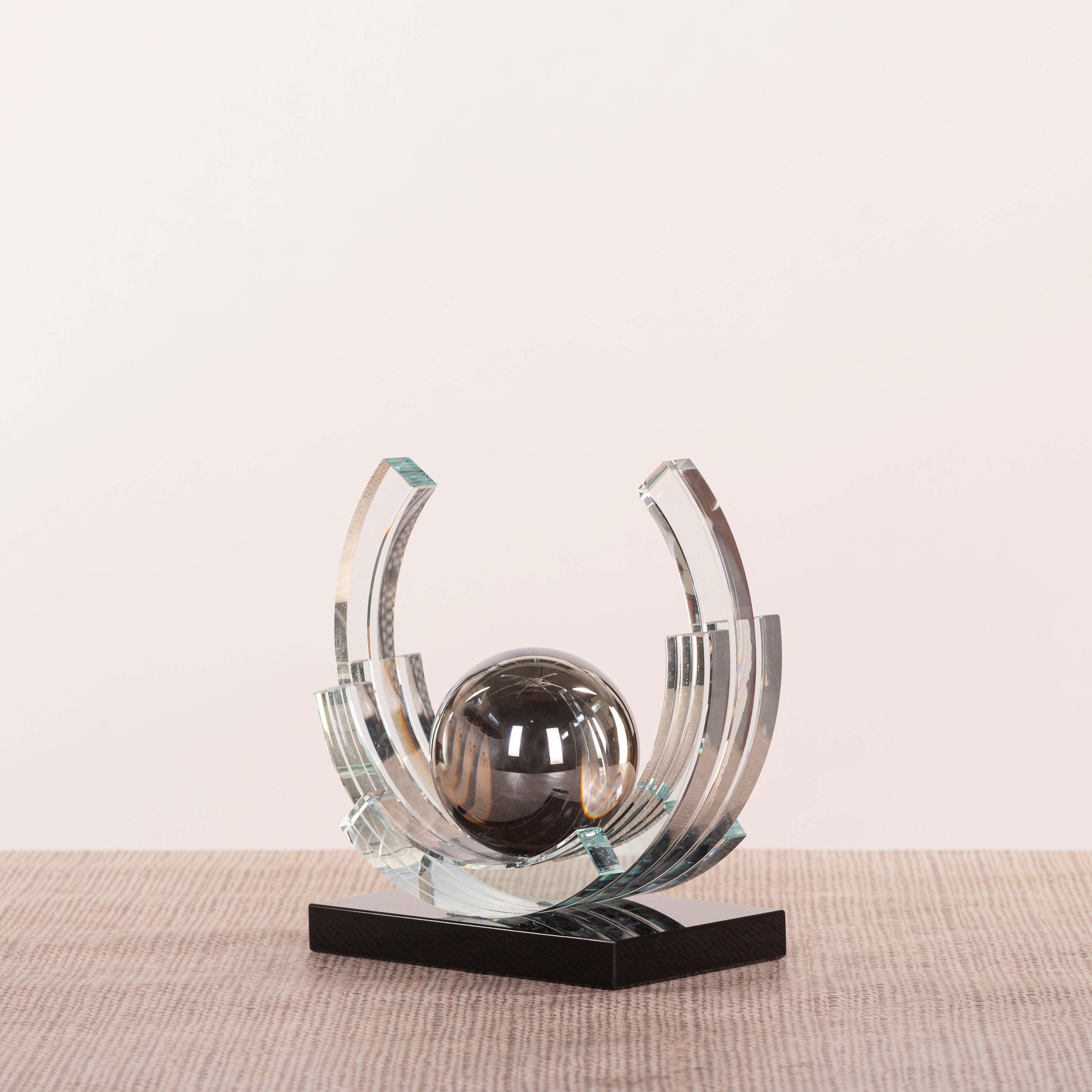 The Long Night (Chrome, Black) Glass Home Decor