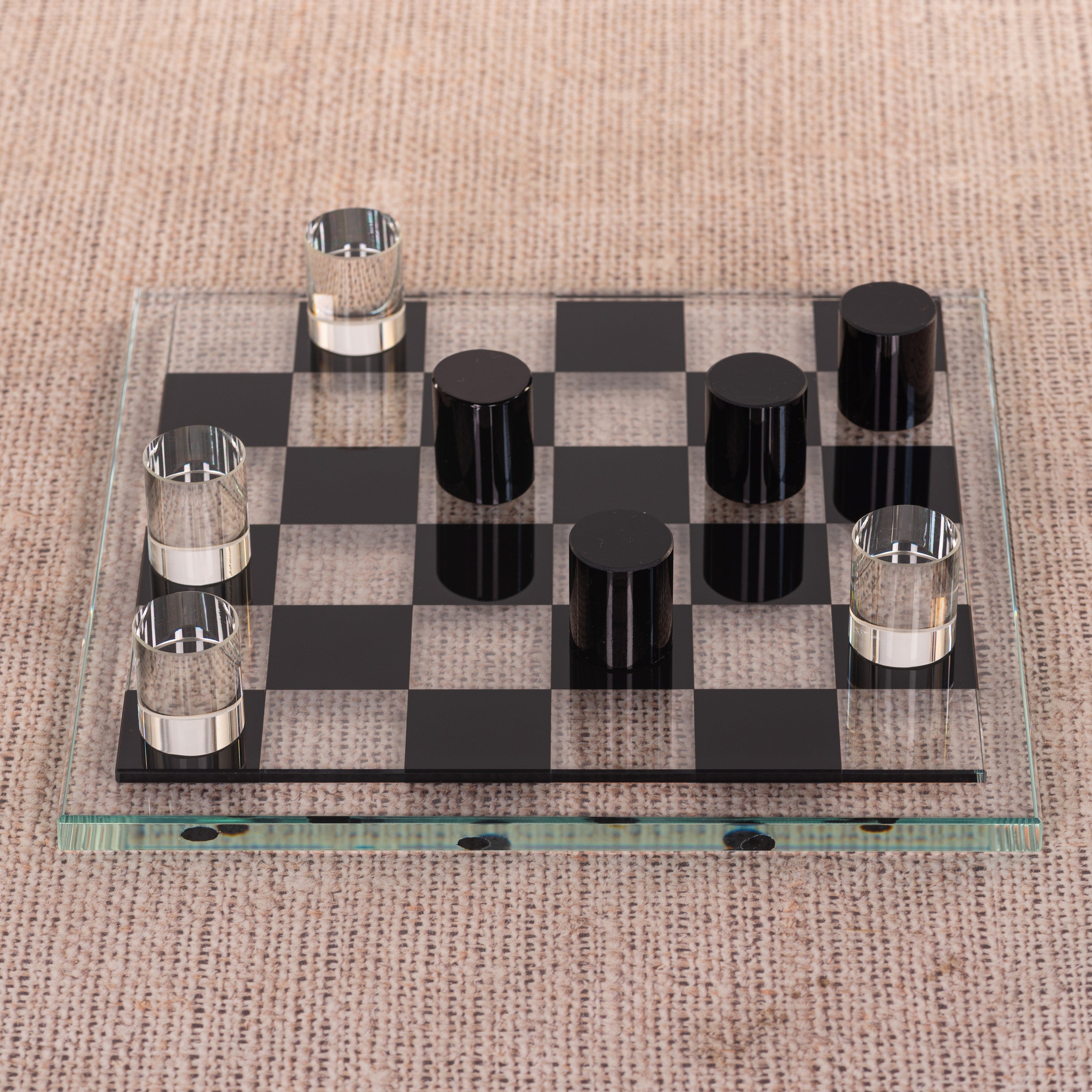 Making Moves (Clear, Black) Glass Home Decor