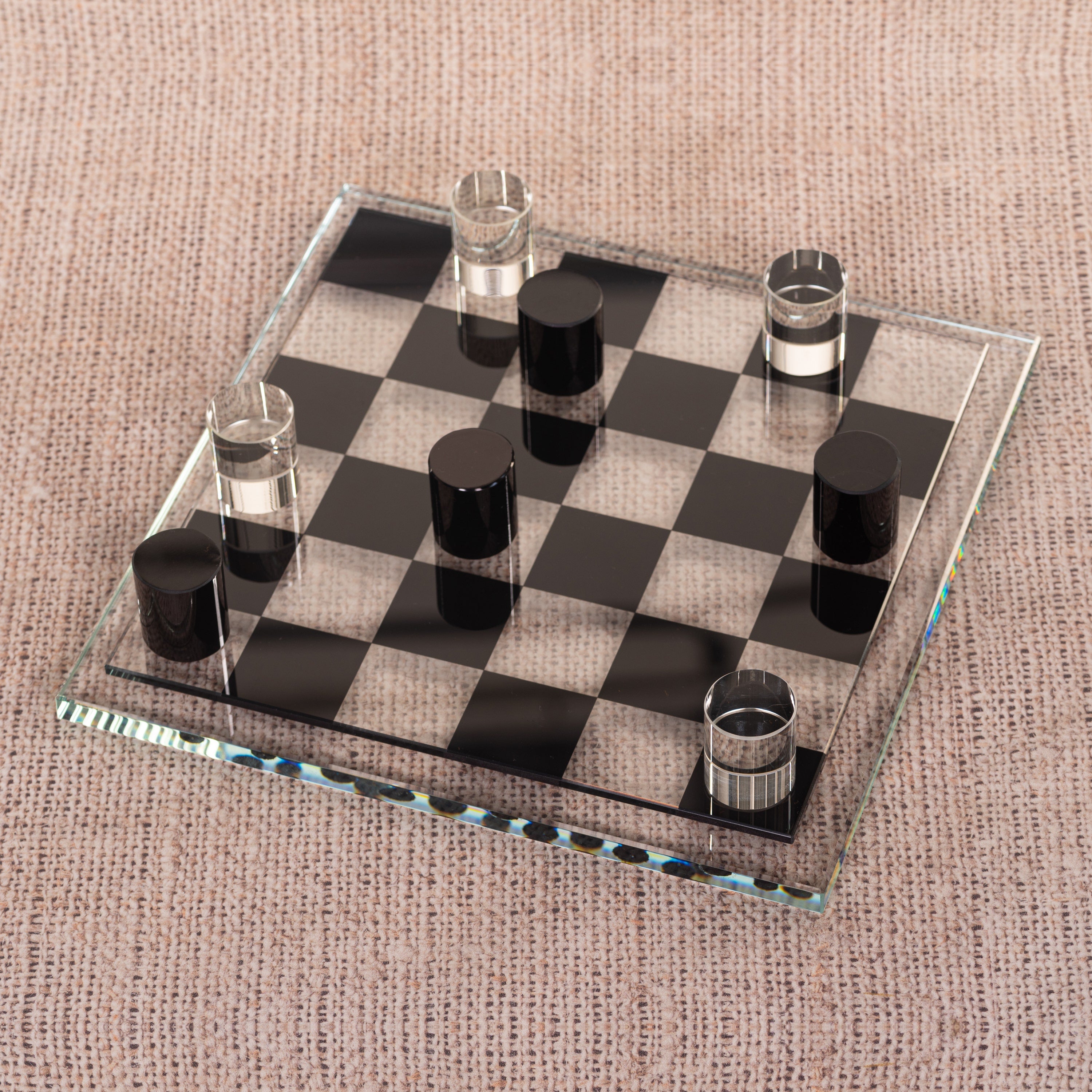 Making Moves (Clear, Black) Glass Home Decor