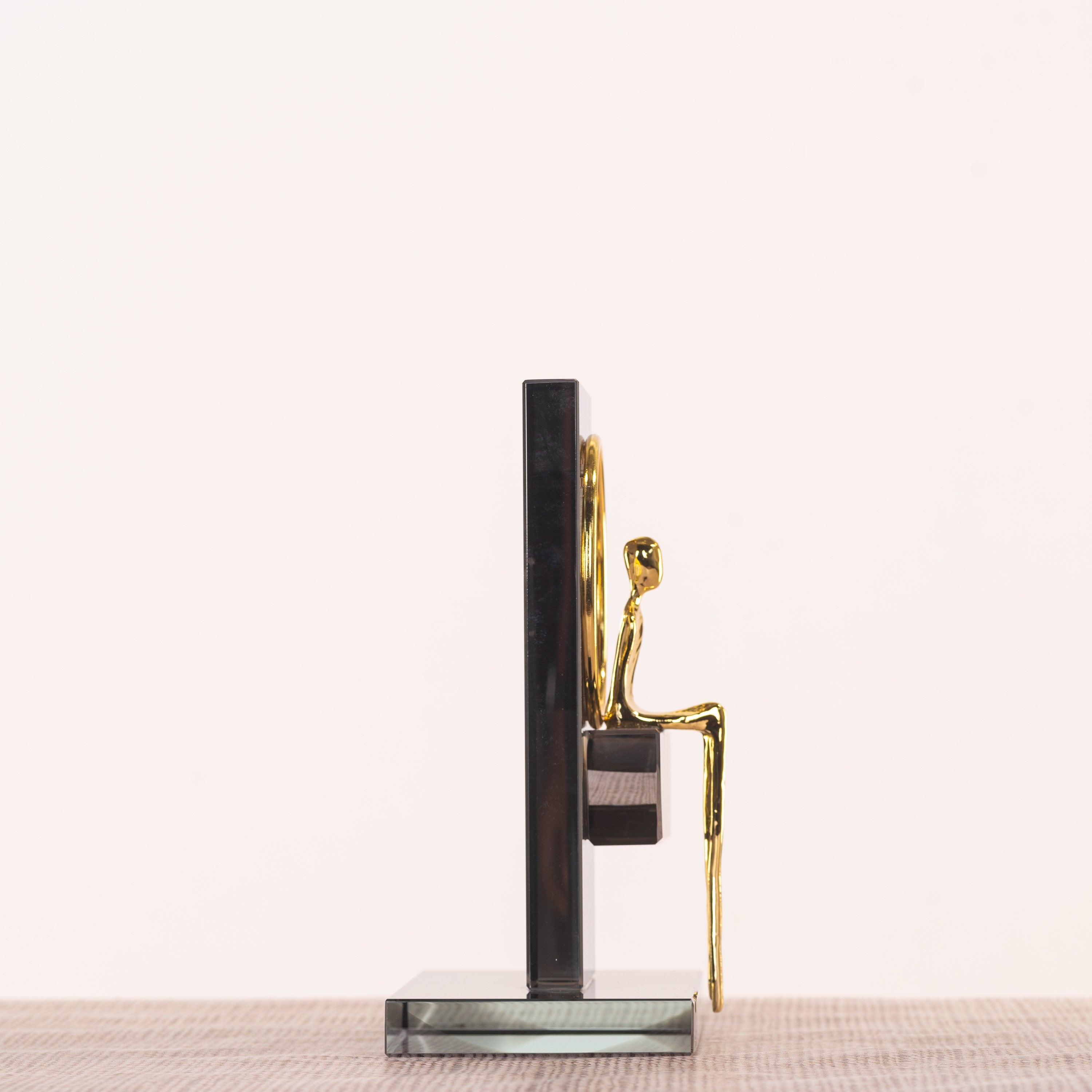 Sitting Pretty (Black, Gold) Glass Home Decor