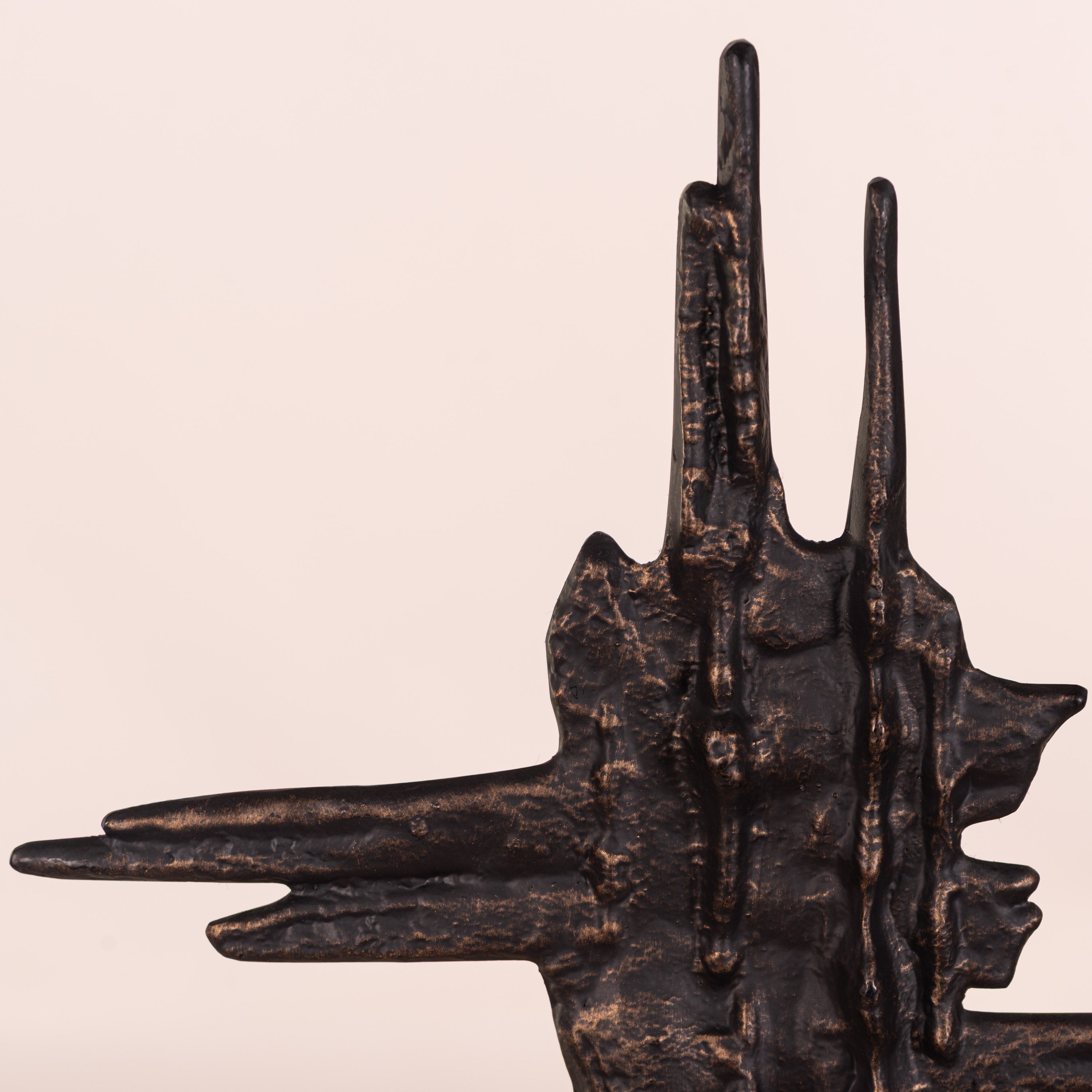 Amorphous Amour (Black, Beige) Marble Home Decor