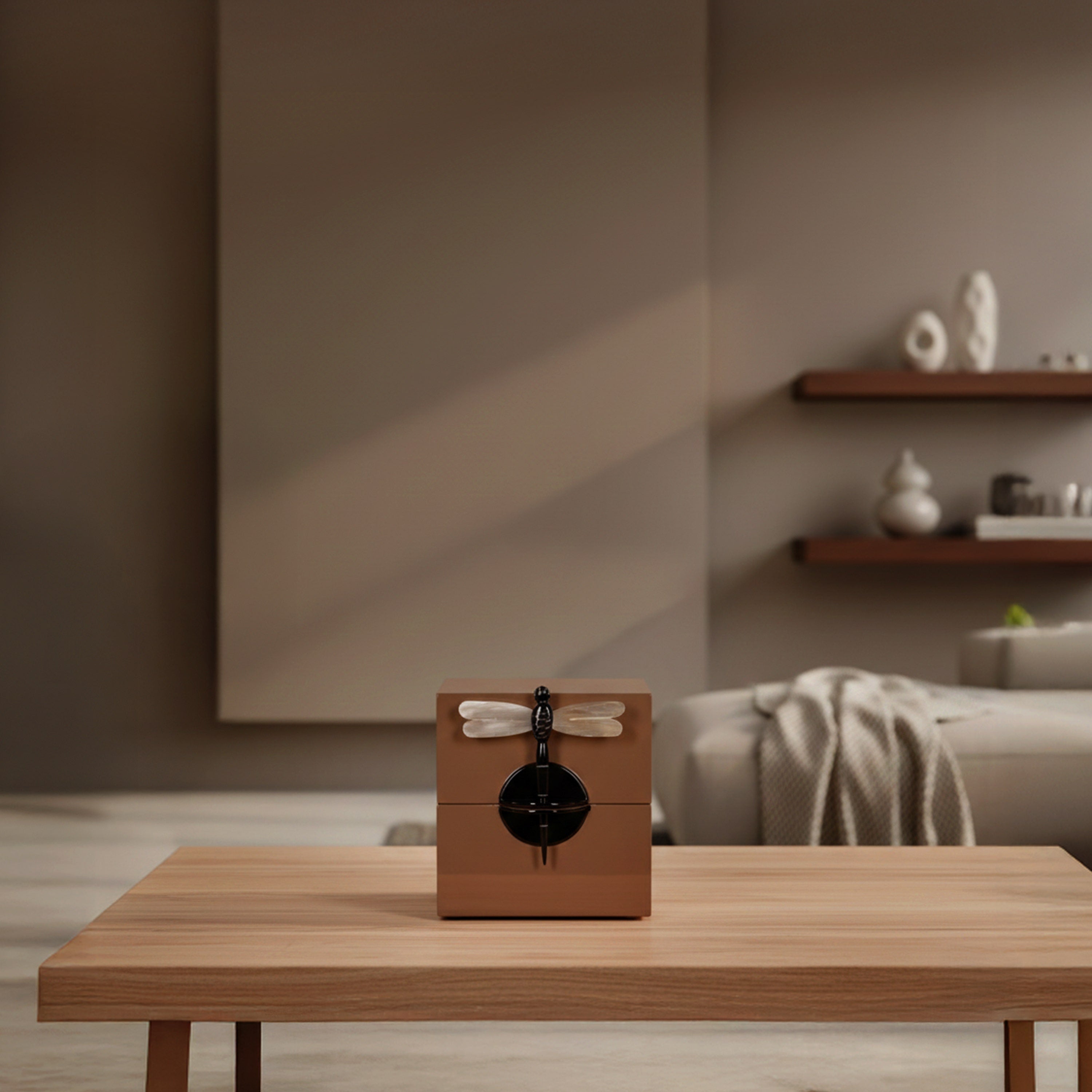 Wings Remembered (Medium, Brown) Wooden Decorative Box