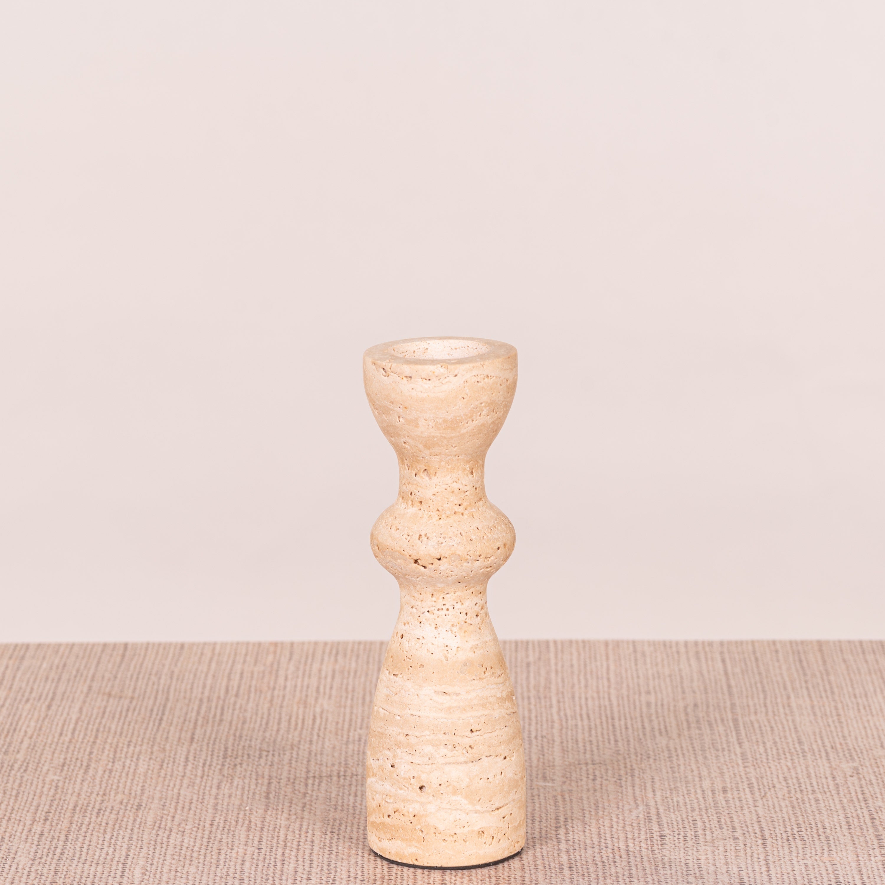 Otherly Love (Large, Beige) Marble Candle Holder