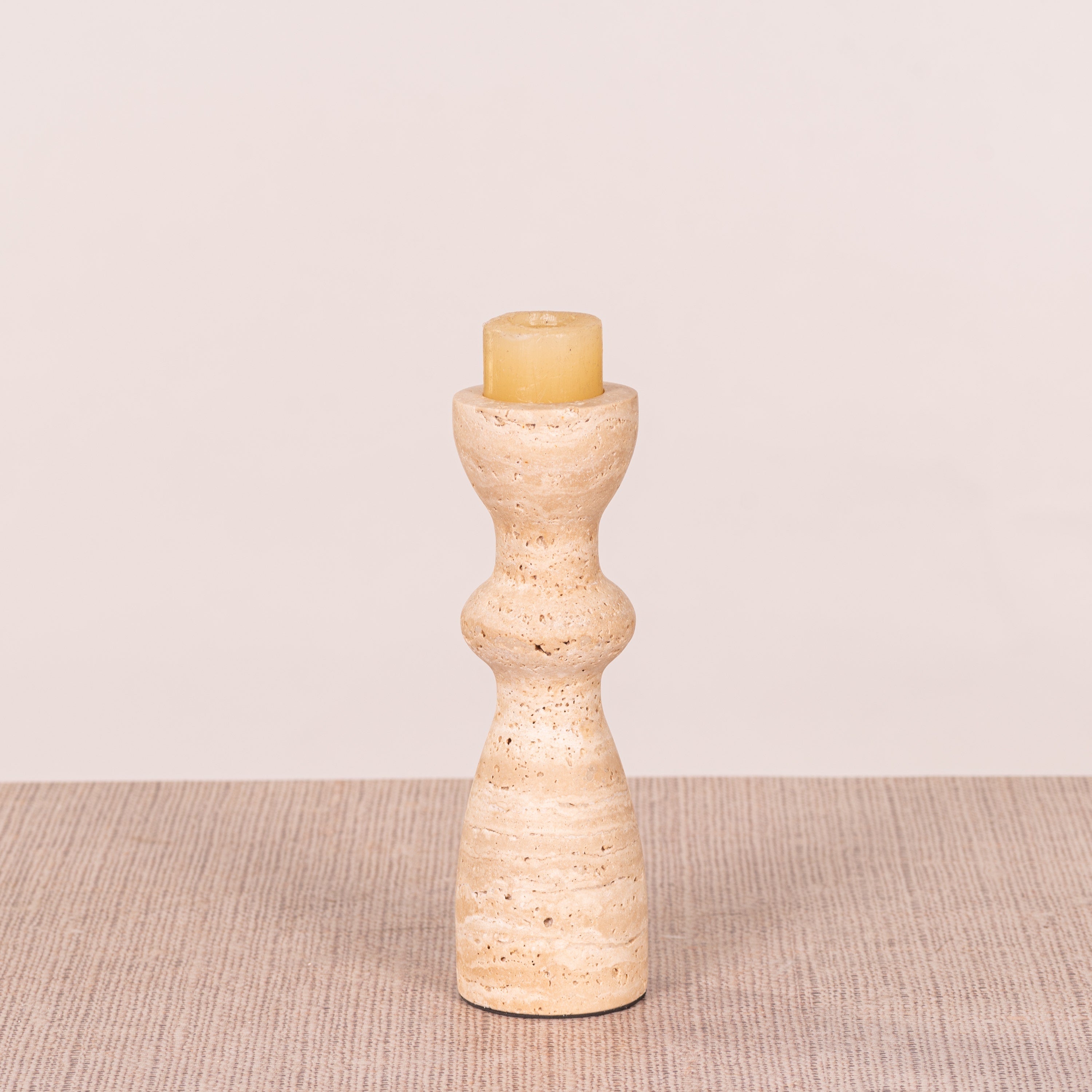 Otherly Love (Large, Beige) Marble Candle Holder