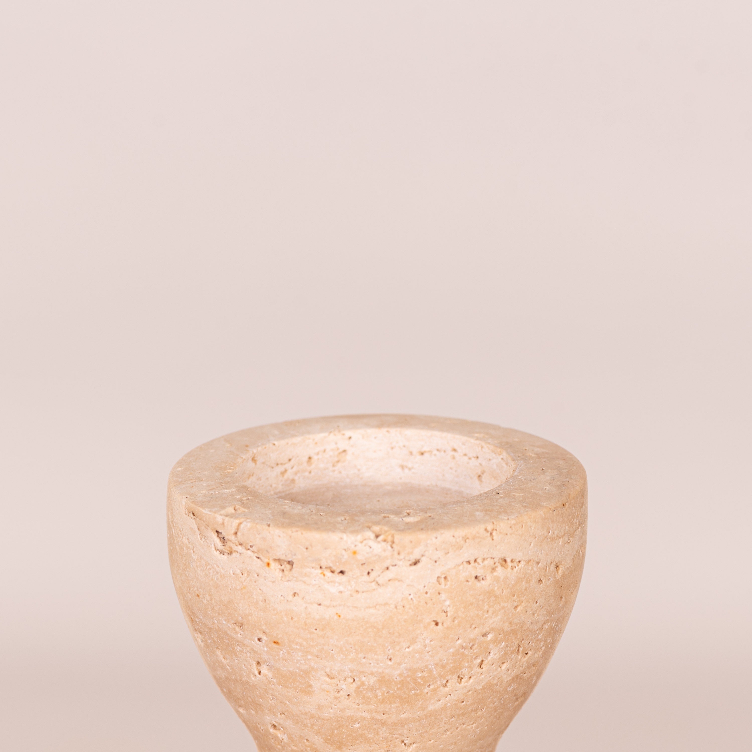Otherly Love (Large, Beige) Marble Candle Holder