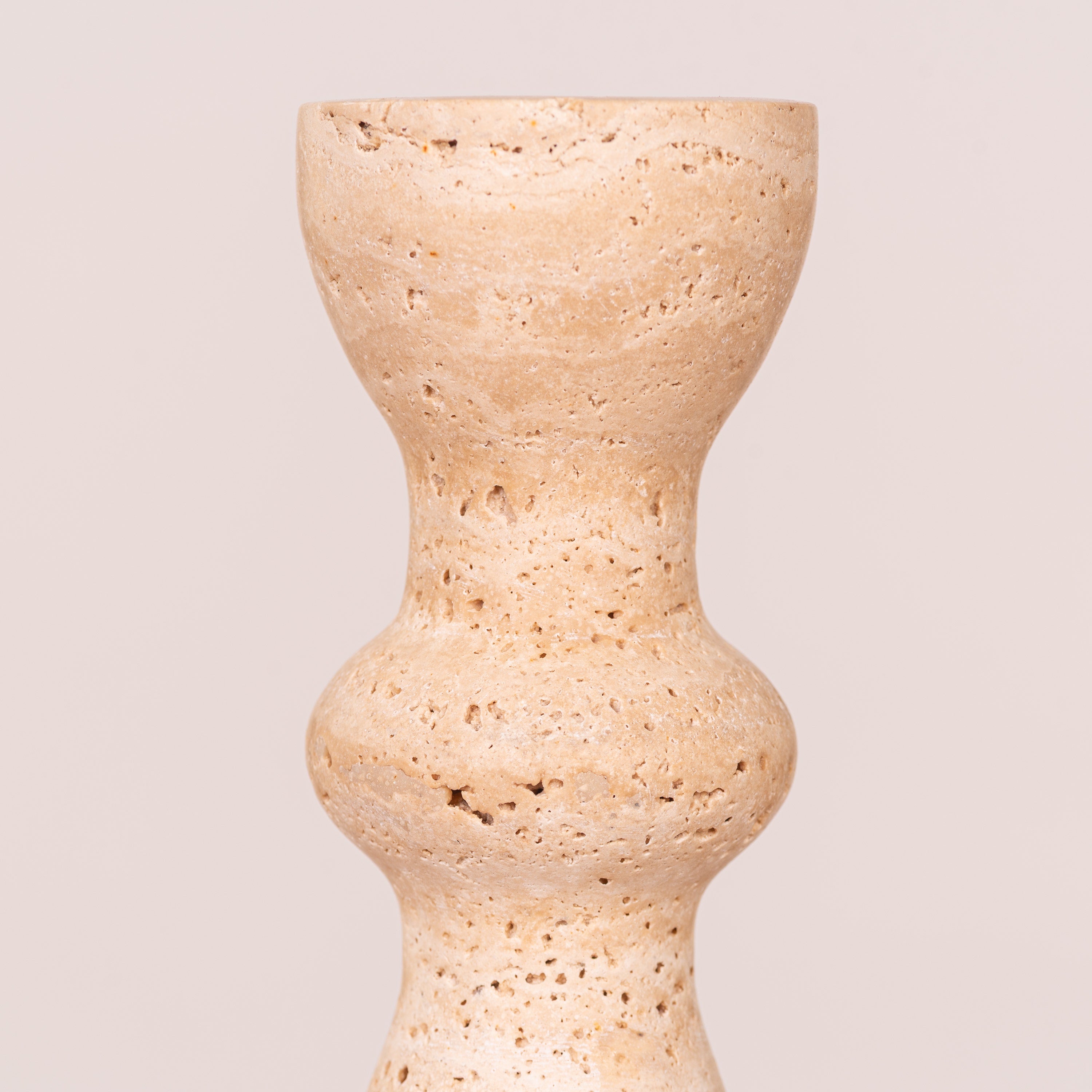 Otherly Love (Large, Beige) Marble Candle Holder
