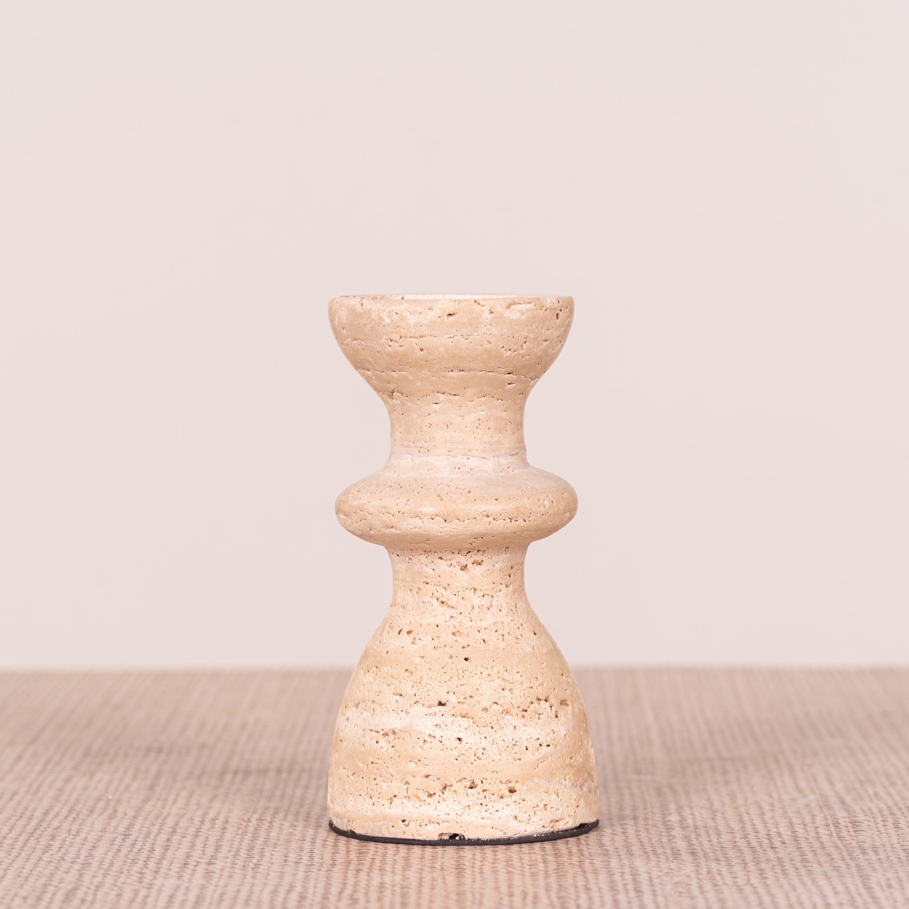 Otherly Love (Medium, Beige) Marble Candle Holder