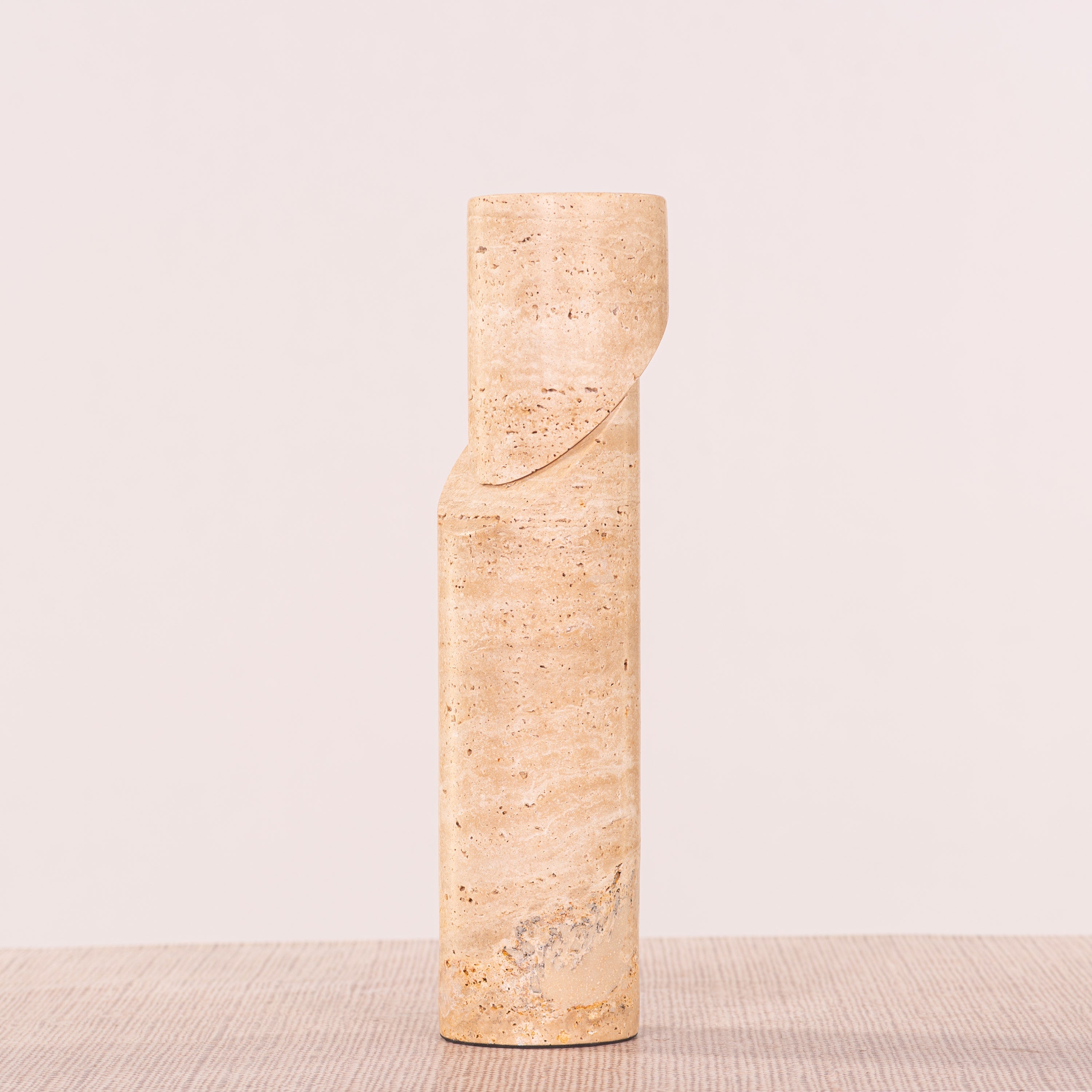 Sinkin Soon (Large, Beige) Marble Candle Holder