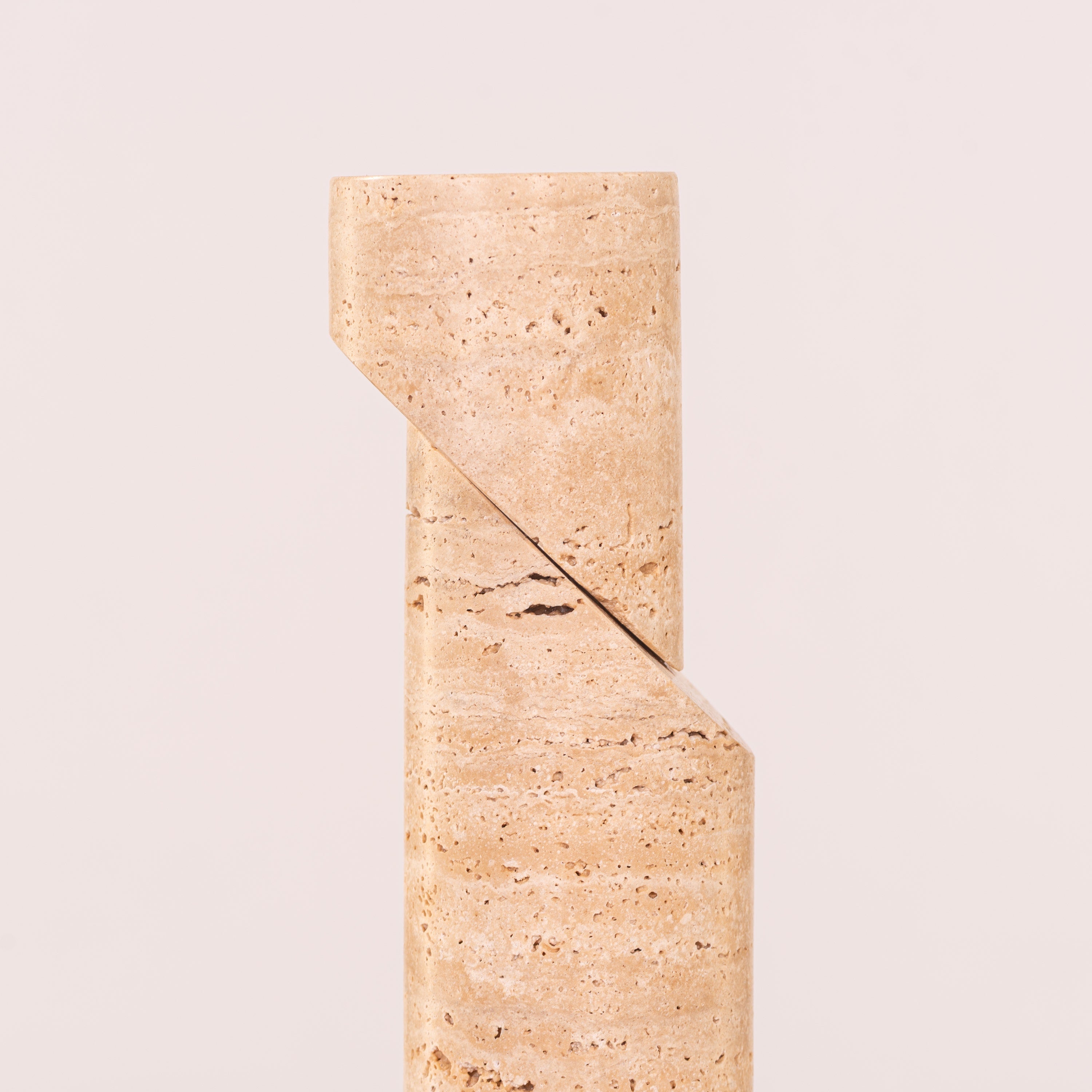 Sinkin Soon (Large, Beige) Marble Candle Holder