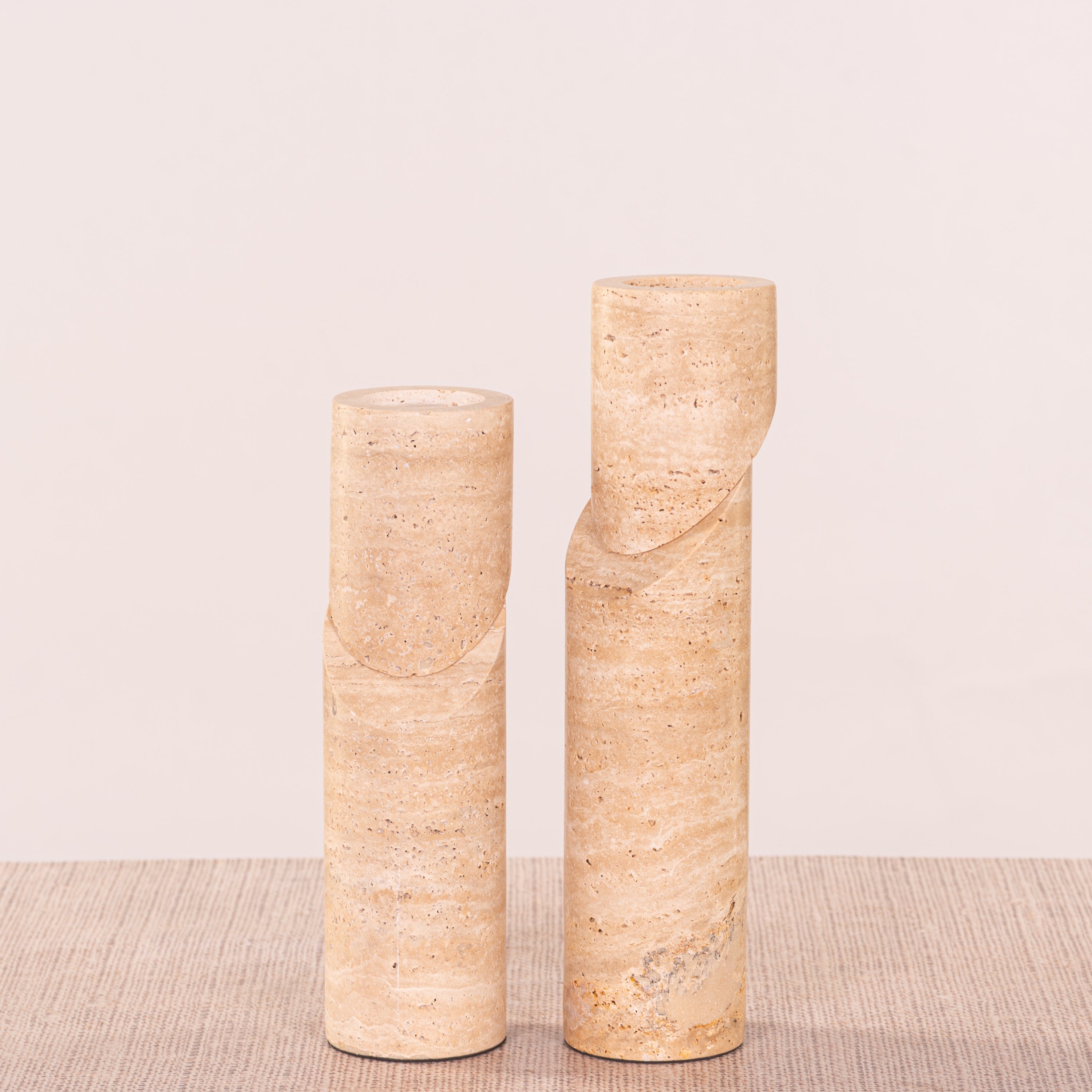 Sinkin Soon (Large, Beige) Marble Candle Holder