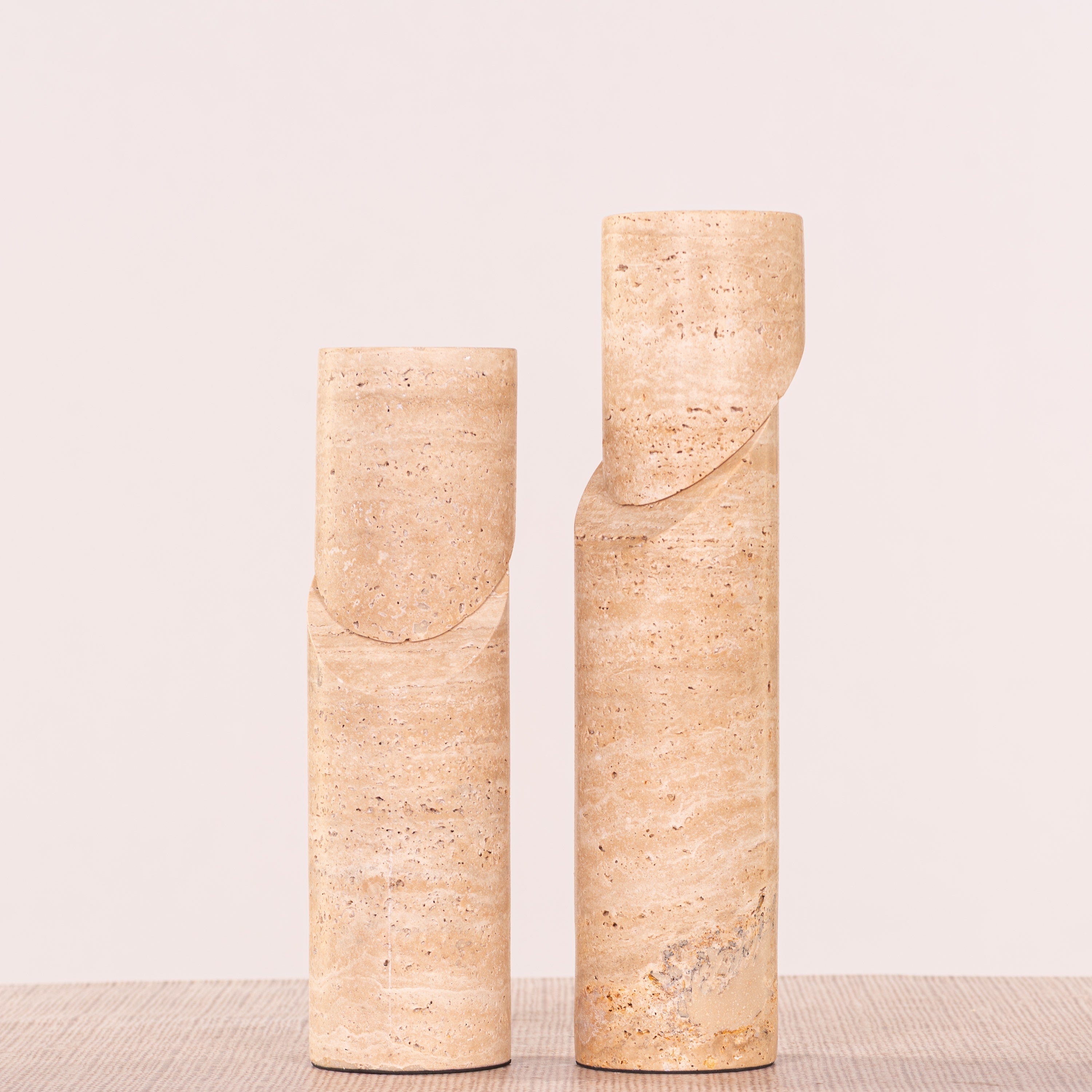 Sinkin Soon (Large, Beige) Marble Candle Holder