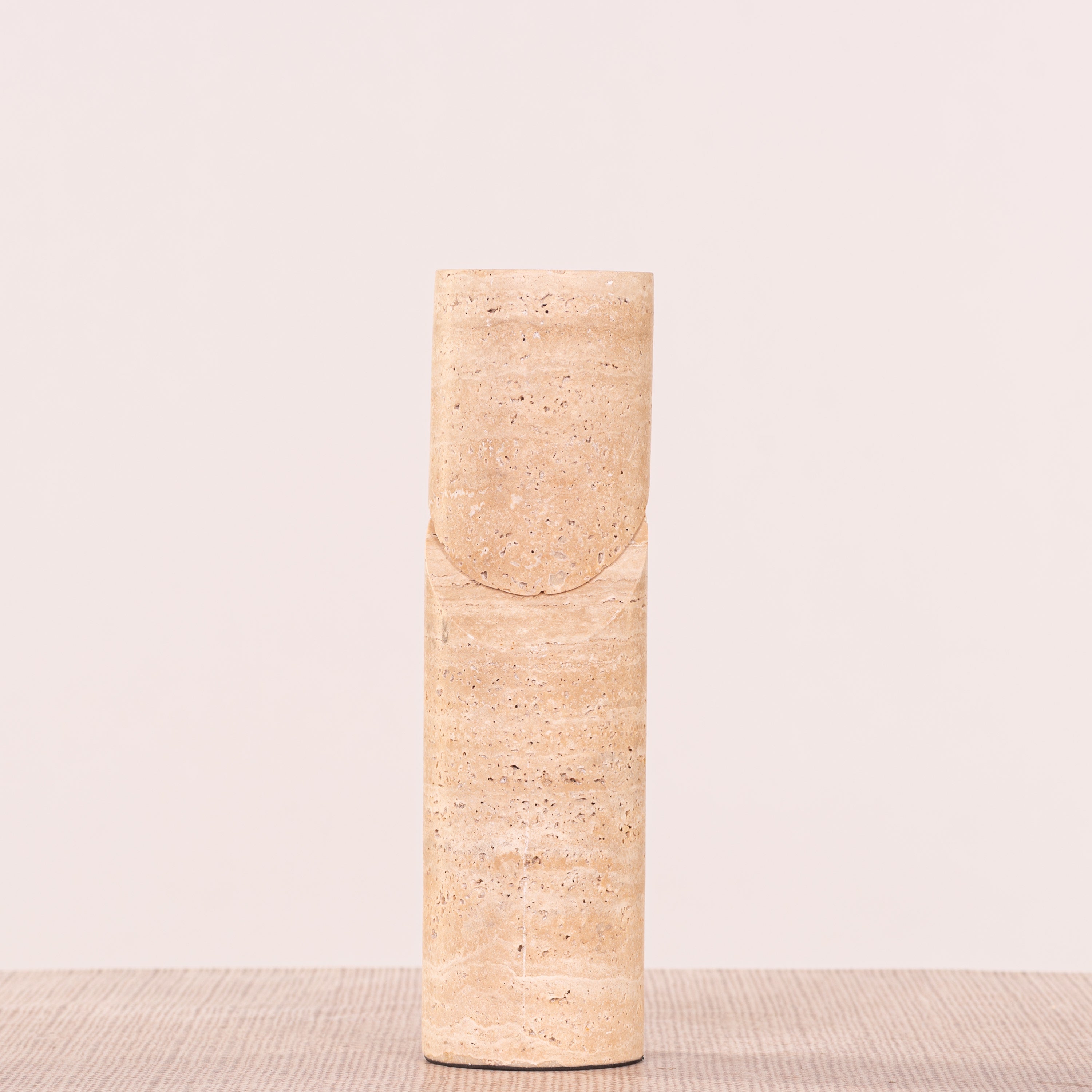 Sinkin Soon (Medium, Beige) Marble Candle Holder