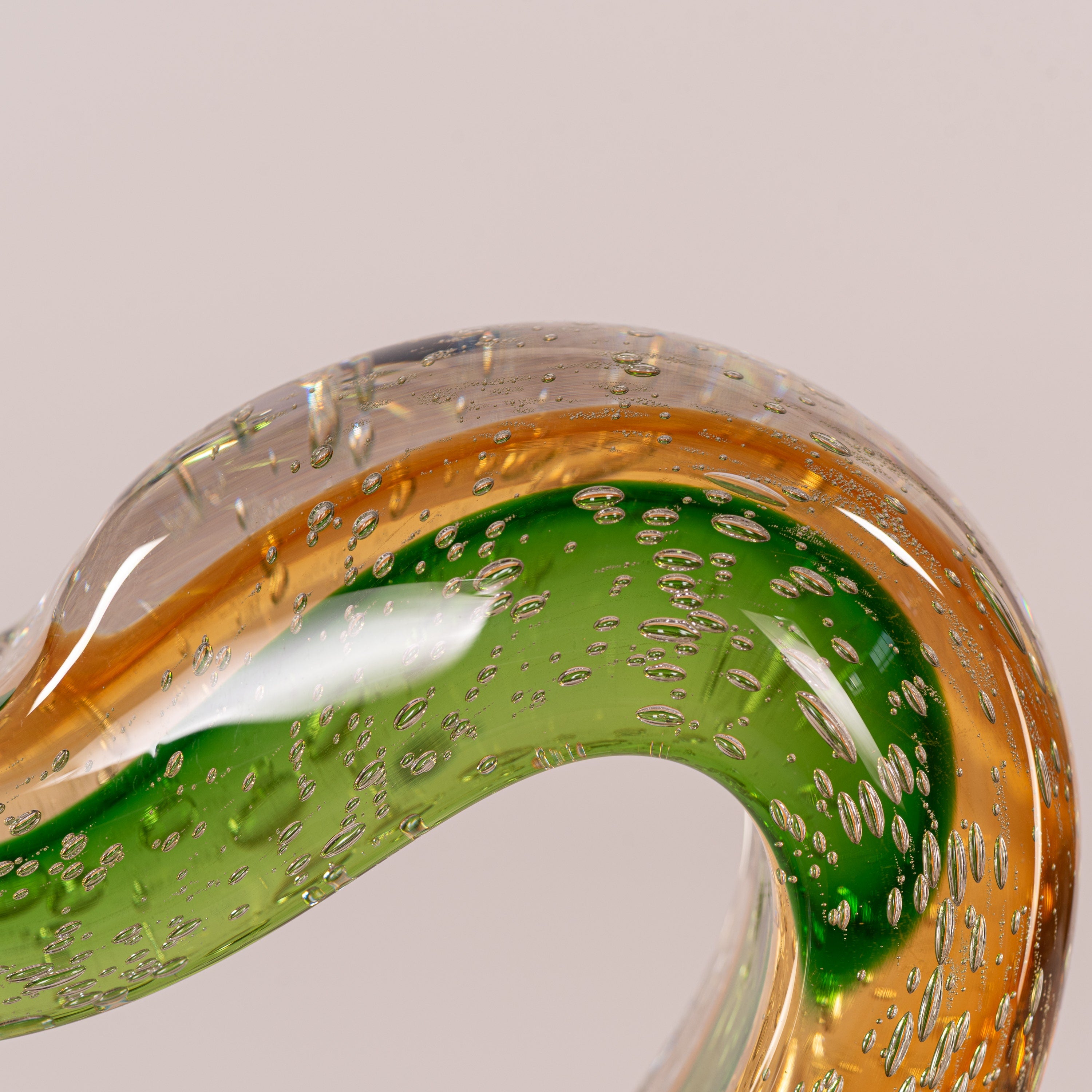 No Love Dying (Green, Brown) Handmade Glass Home Decor