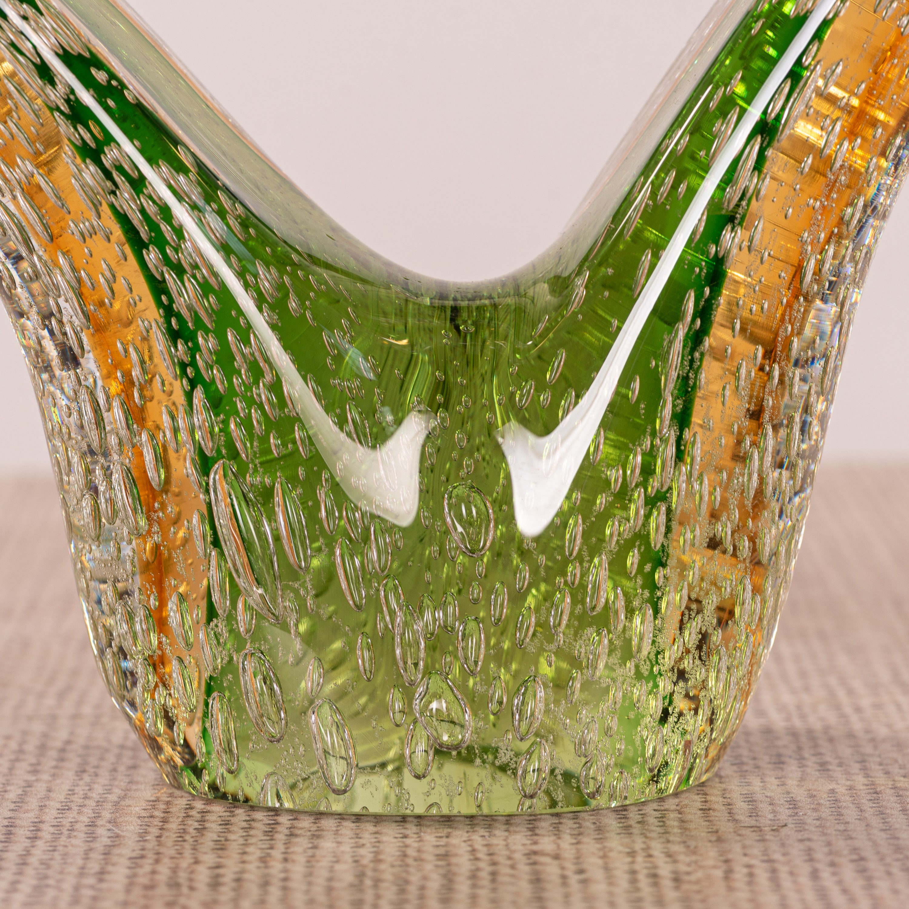 No Love Dying (Green, Brown) Handmade Glass Home Decor