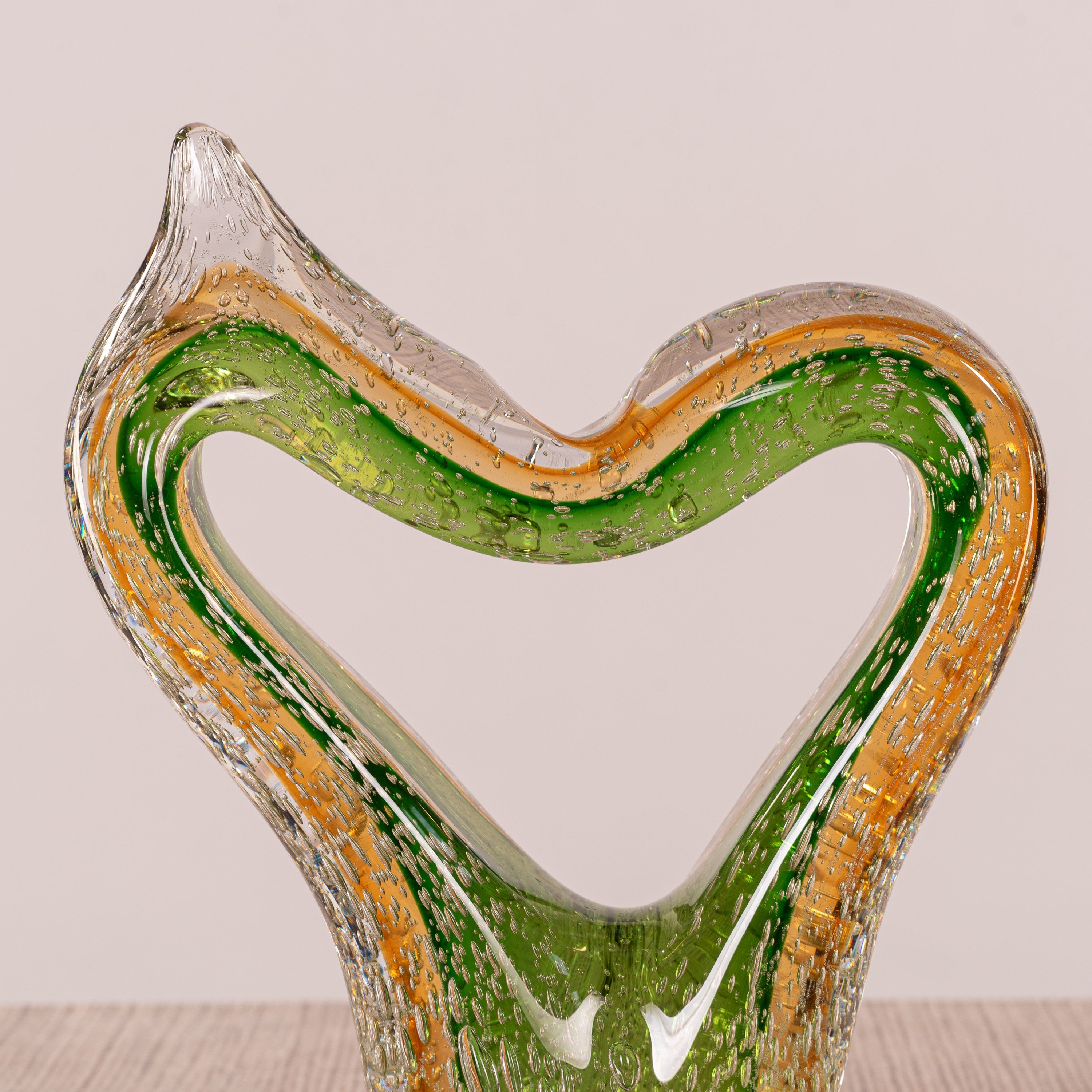 No Love Dying (Green, Brown) Handmade Glass Home Decor