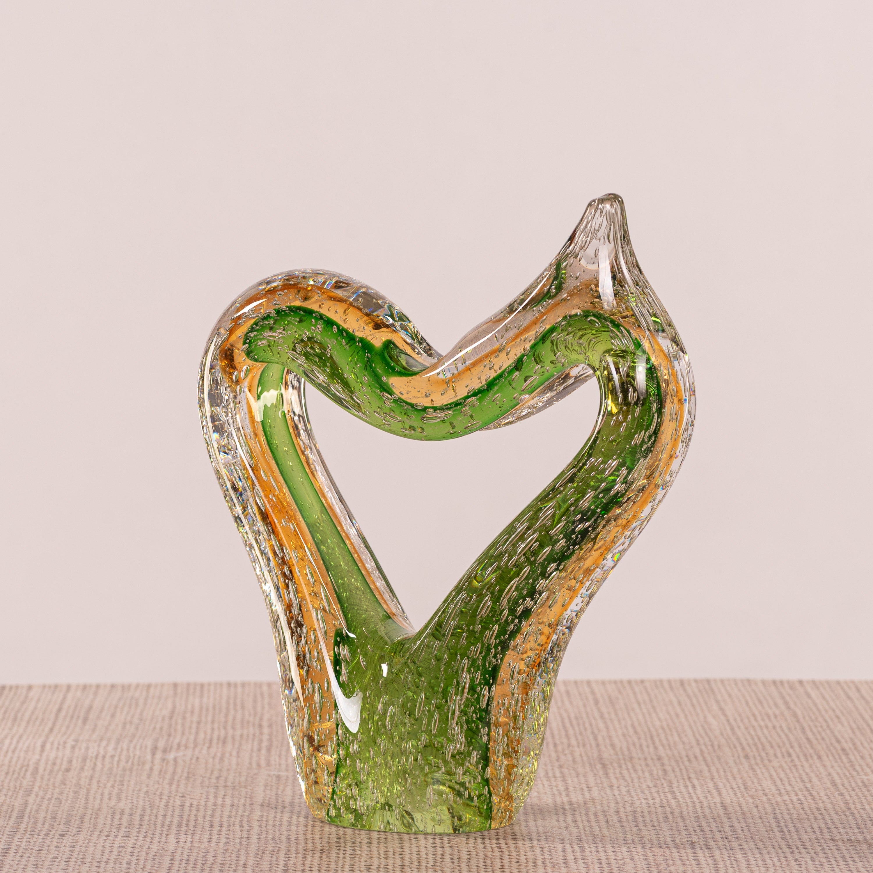 No Love Dying (Green, Brown) Handmade Glass Home Decor