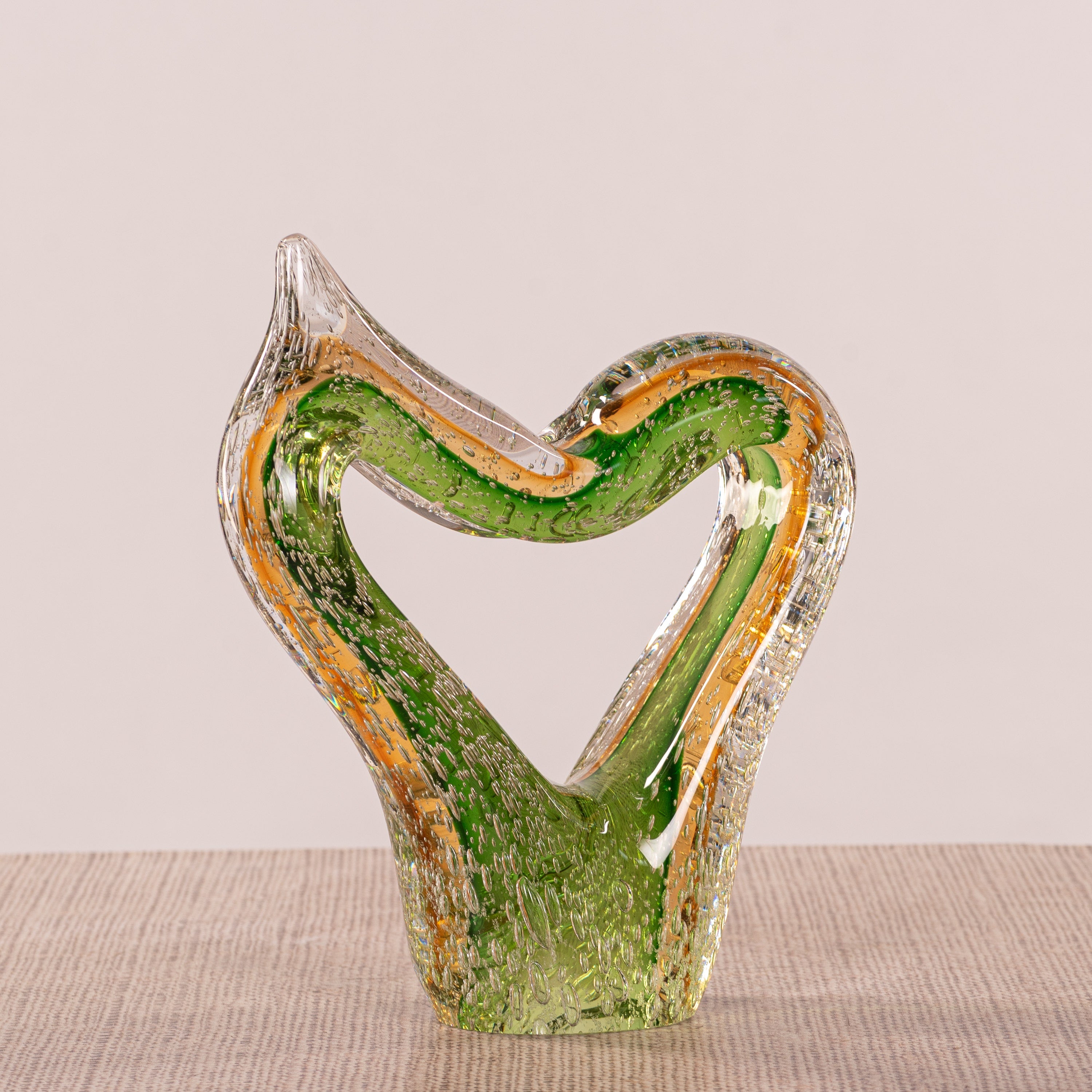 No Love Dying (Green, Brown) Handmade Glass Home Decor