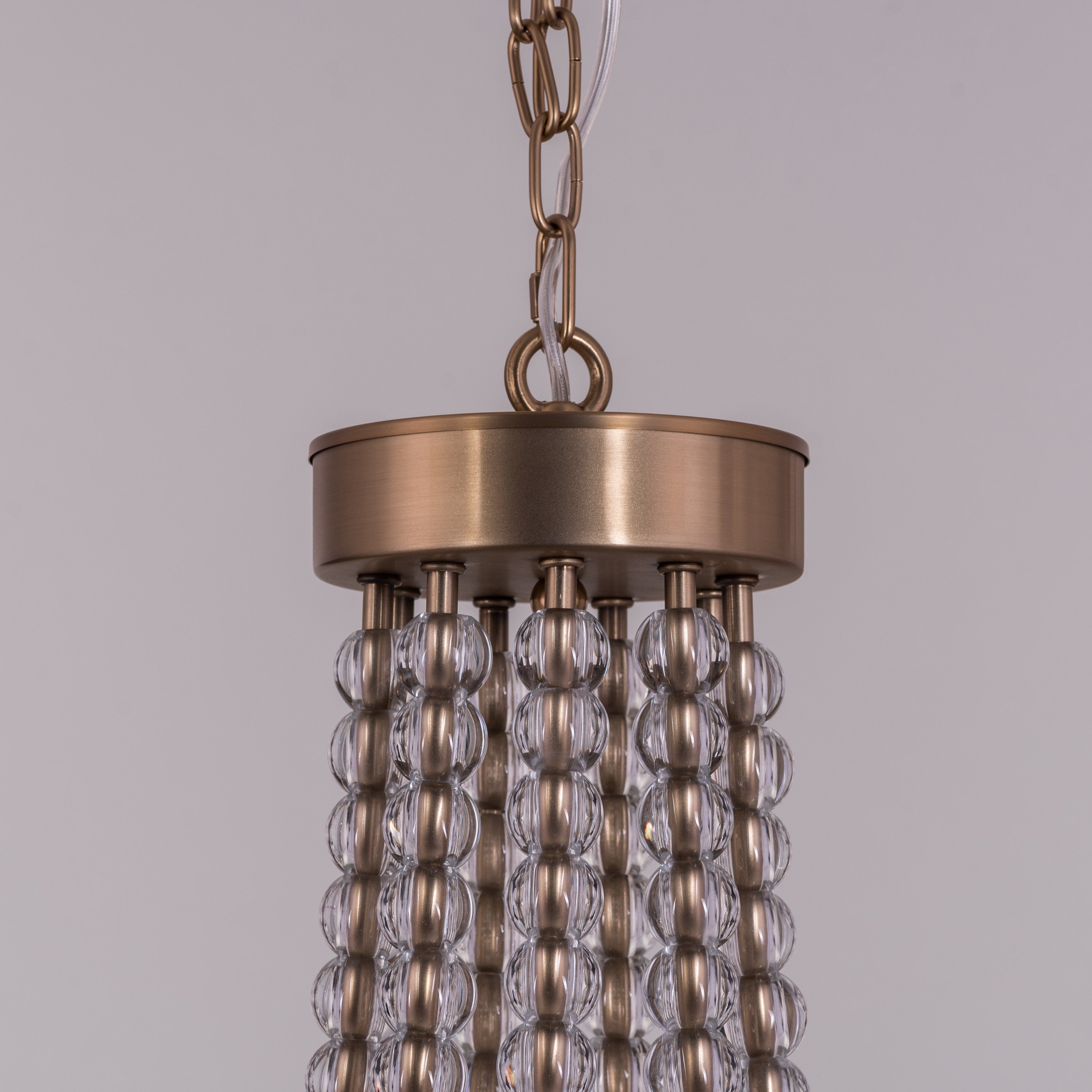 King's Gambit (Large, Gold) Crystal Chandelier