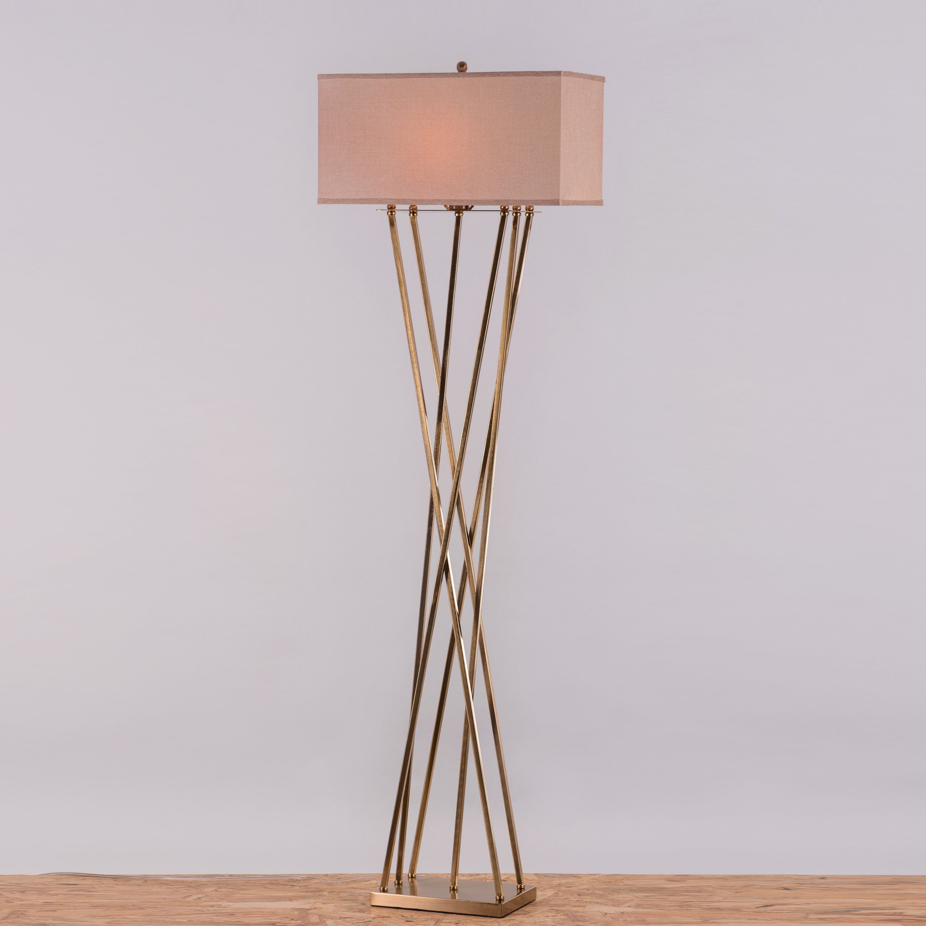 Cross Your Heart (Gold) Floor Lamp