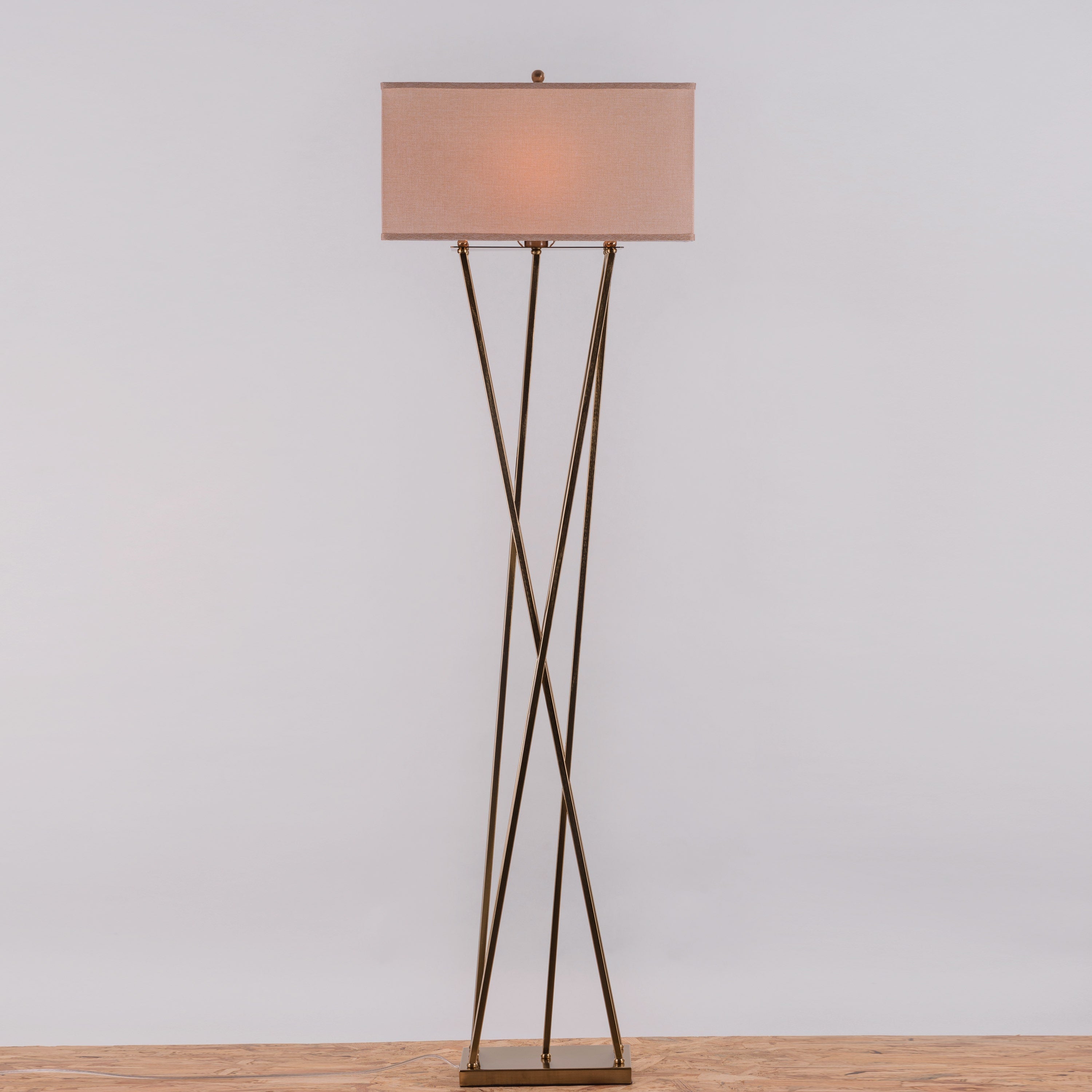 Cross Your Heart (Gold) Floor Lamp