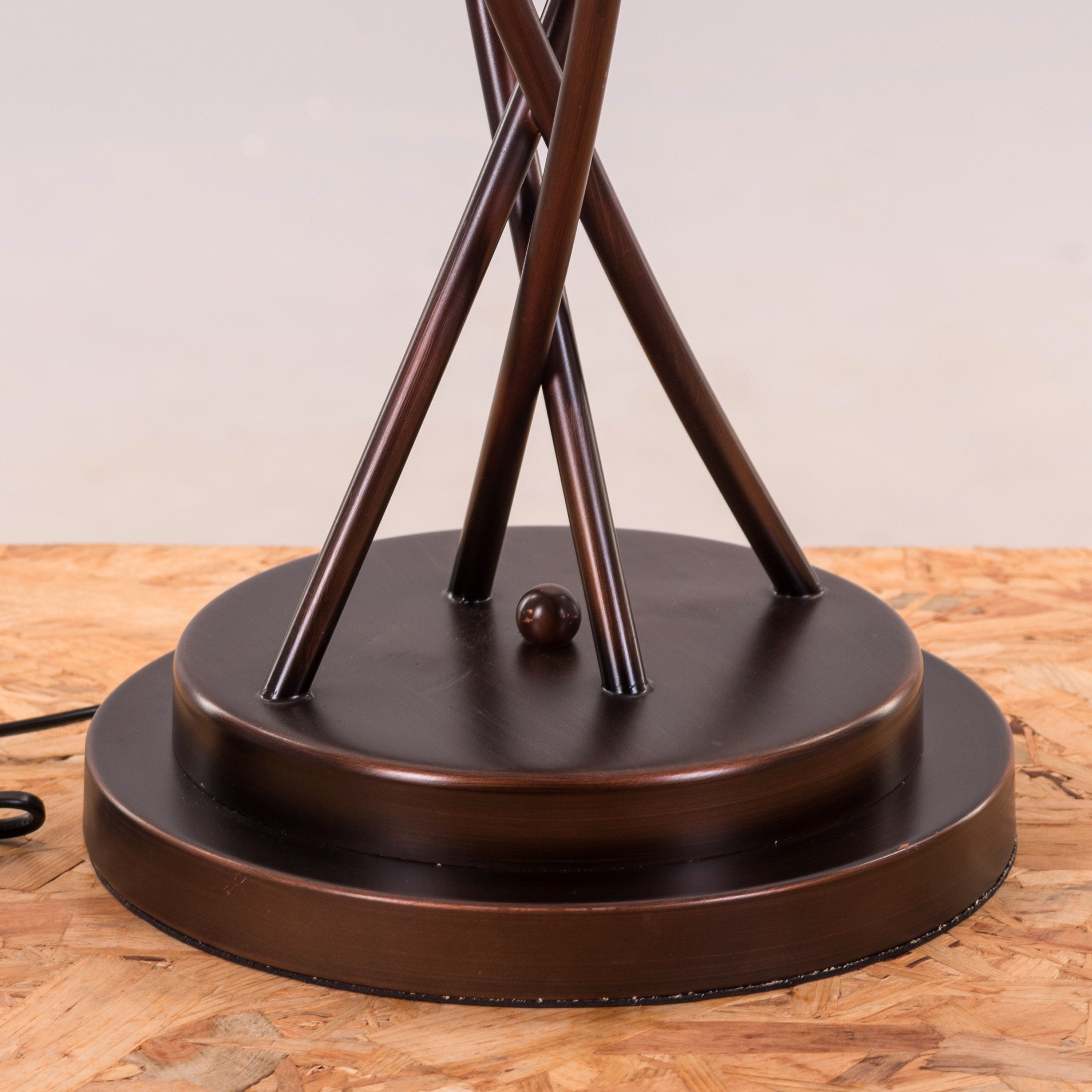 Twisted Cluster (Coffee, Smokey Grey) Glass Floor Lamp