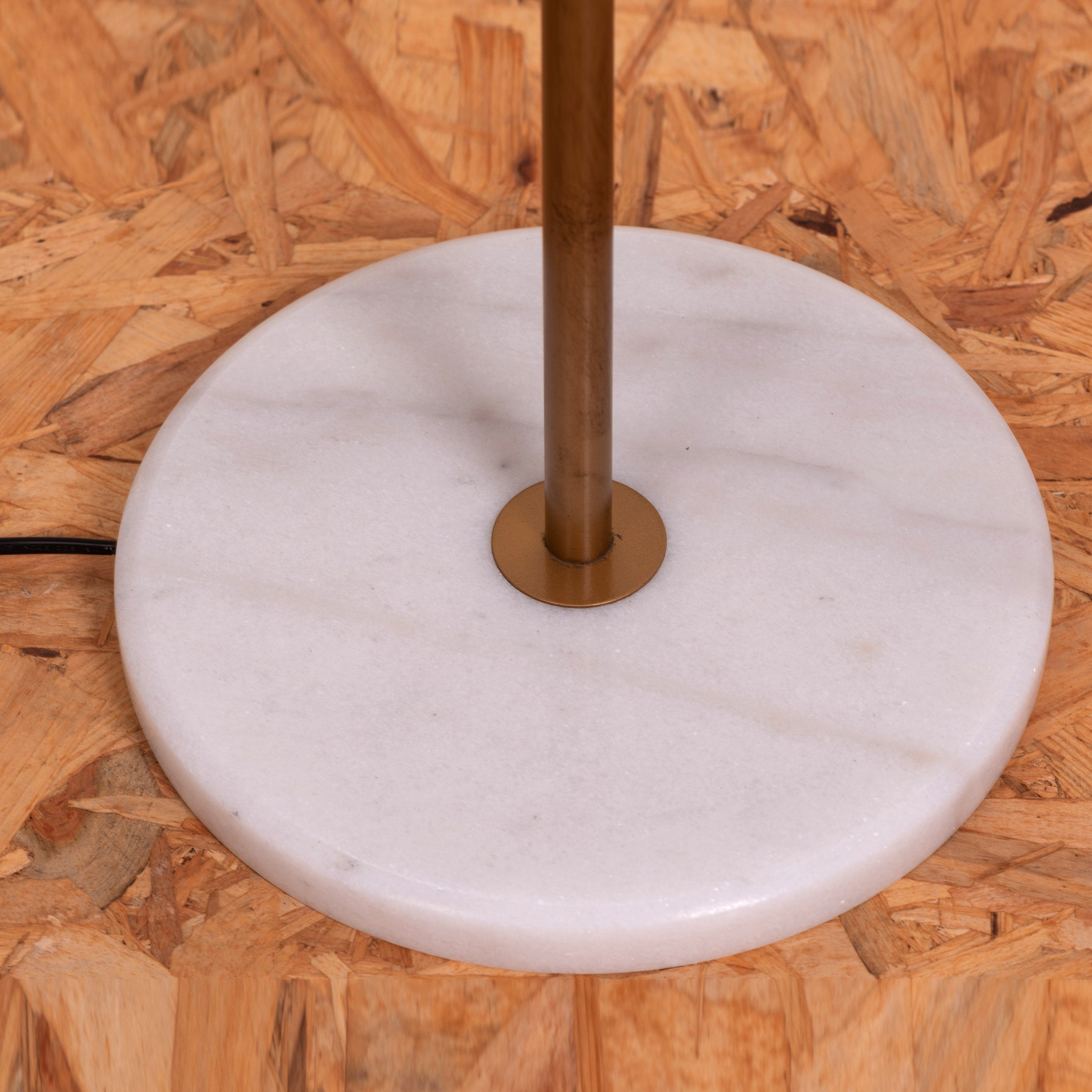 Effortless Signature (Gold, Beige) Marble Floor Lamp