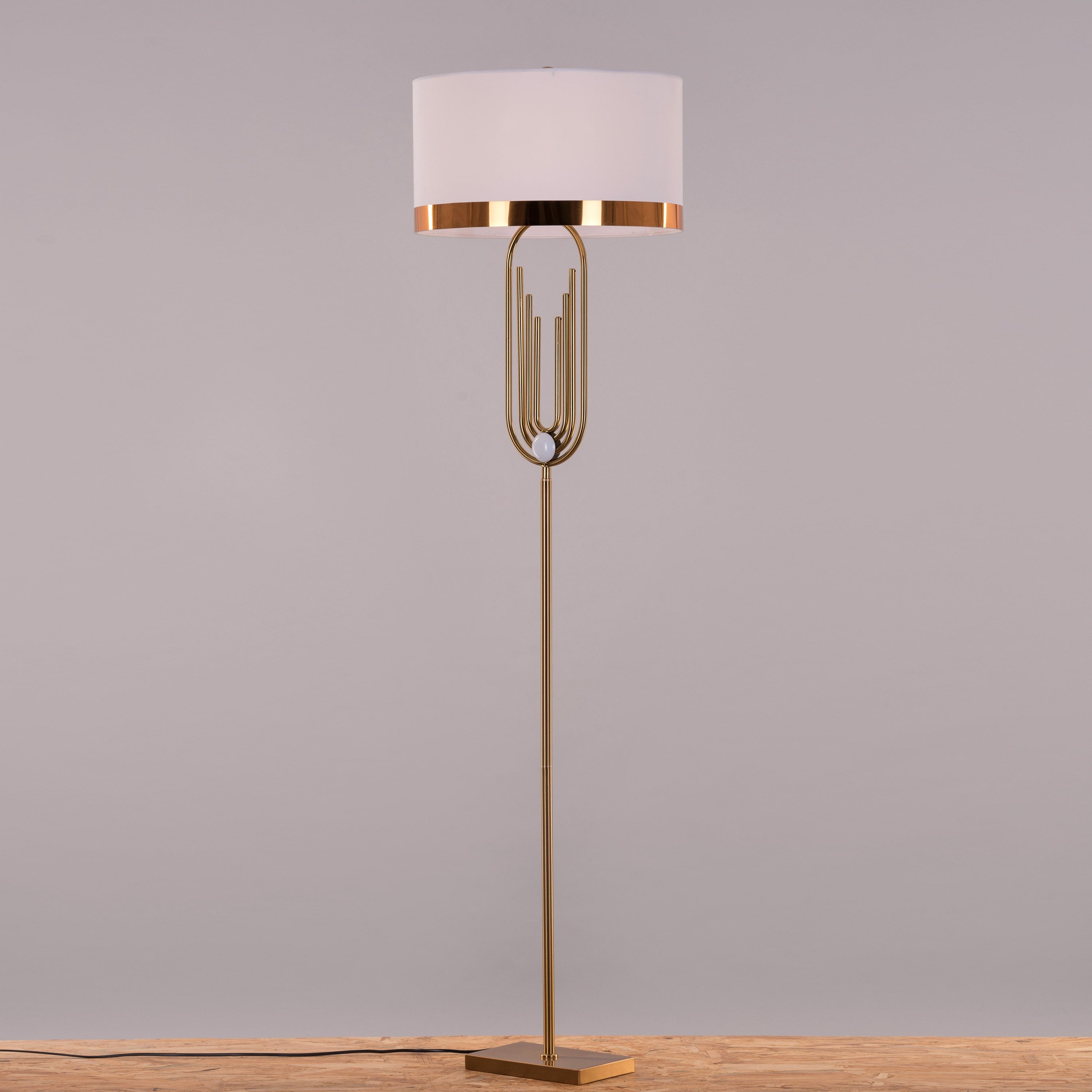 Babe Alert (Gold) Floor Lamp