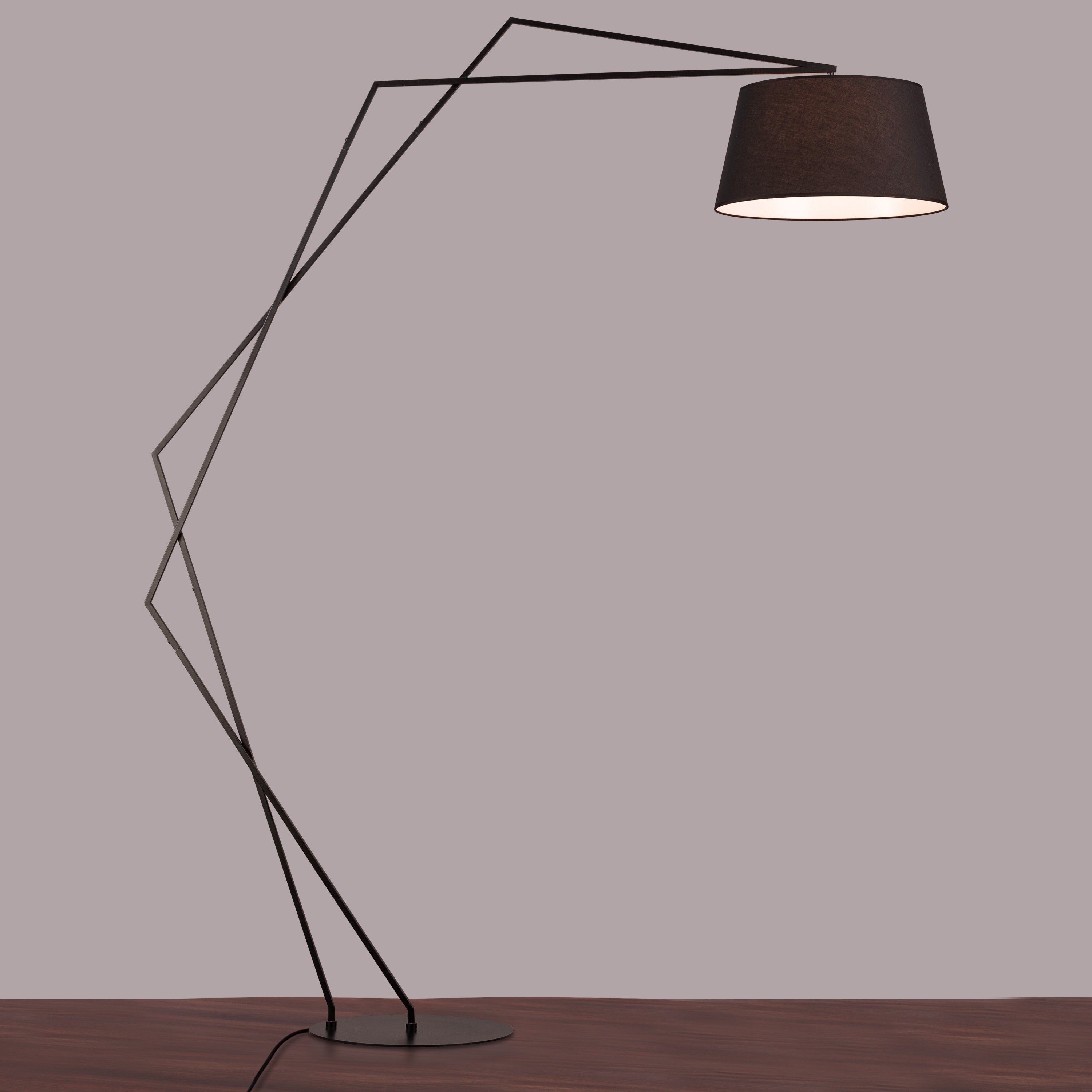 Uncovered (Black) Floor Lamp