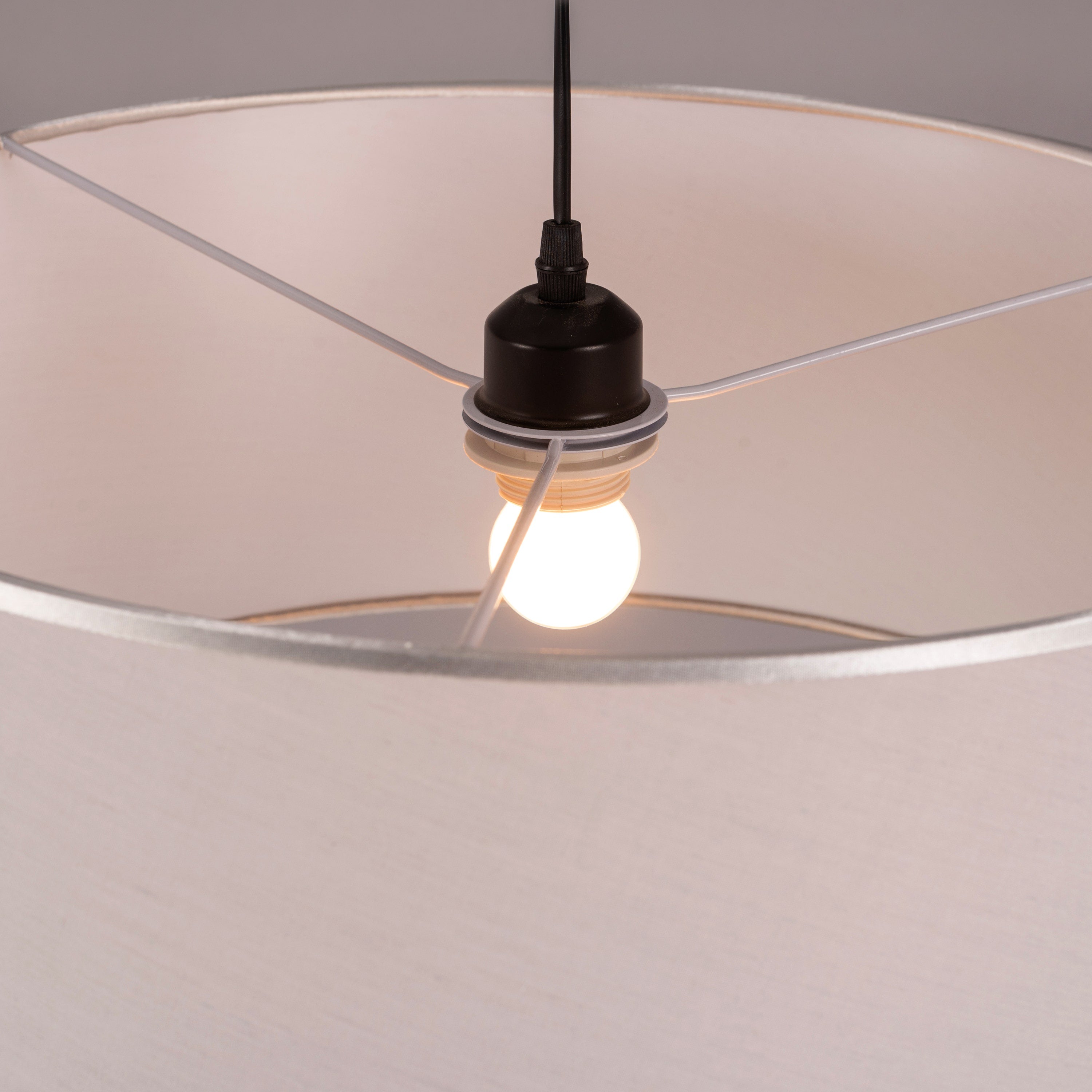 Style Goals (Black) Fabric Floor Lamp