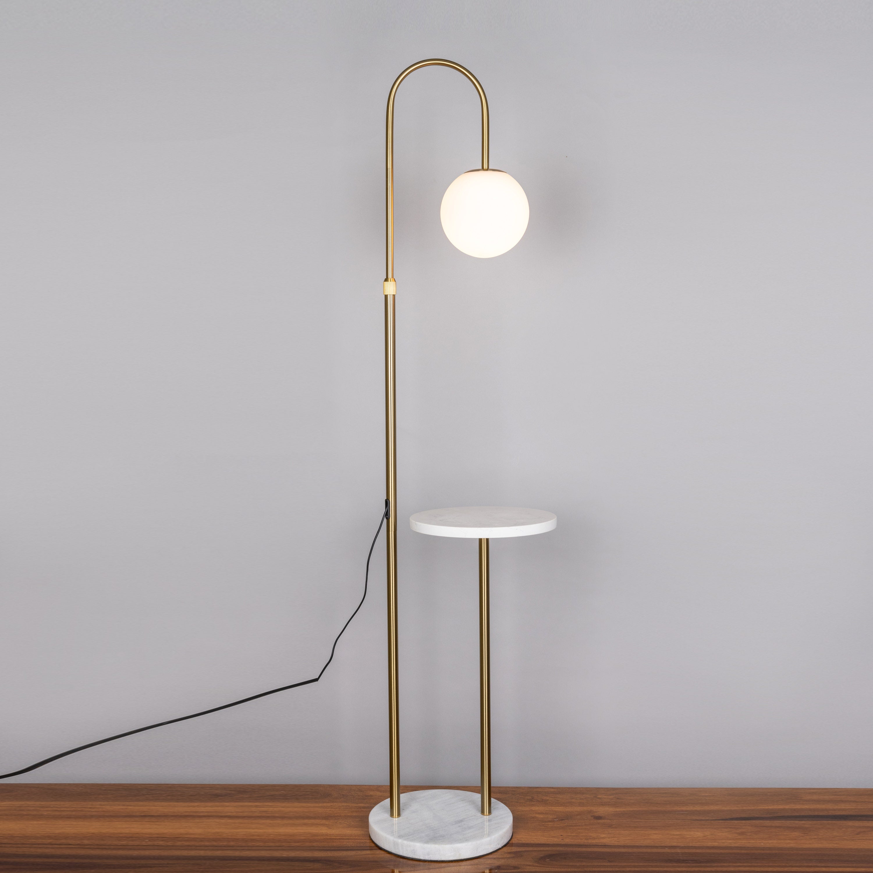 Take A Trip (Gold) Marble Floor Lamp