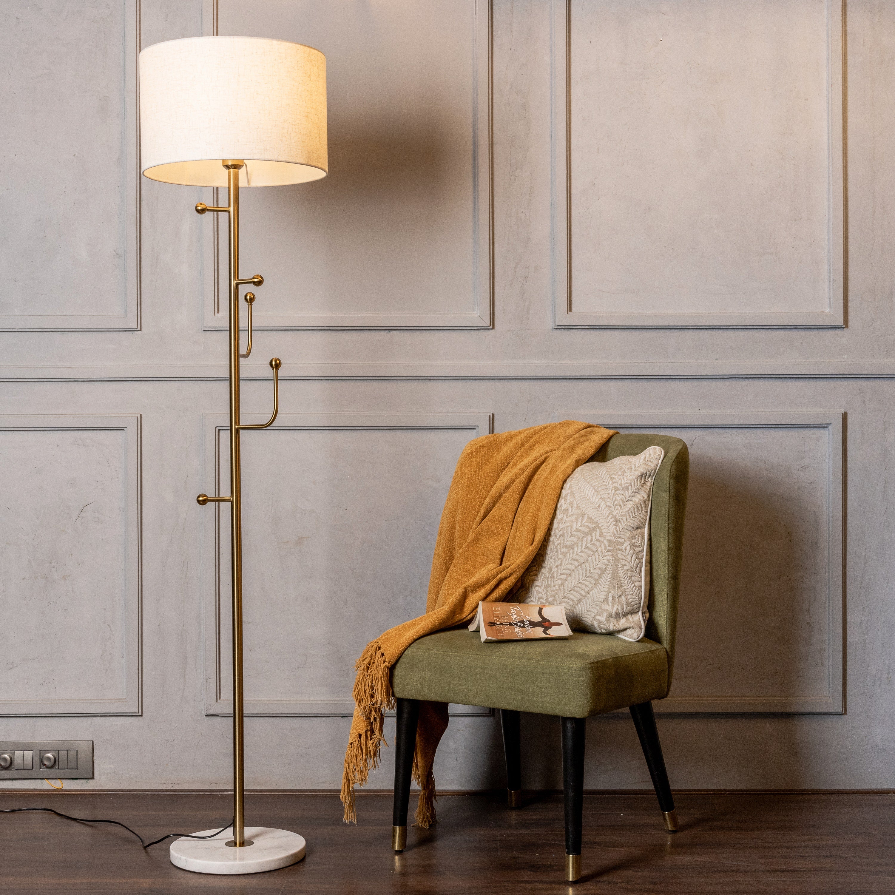 Discovered (Gold) Marble Floor Lamp