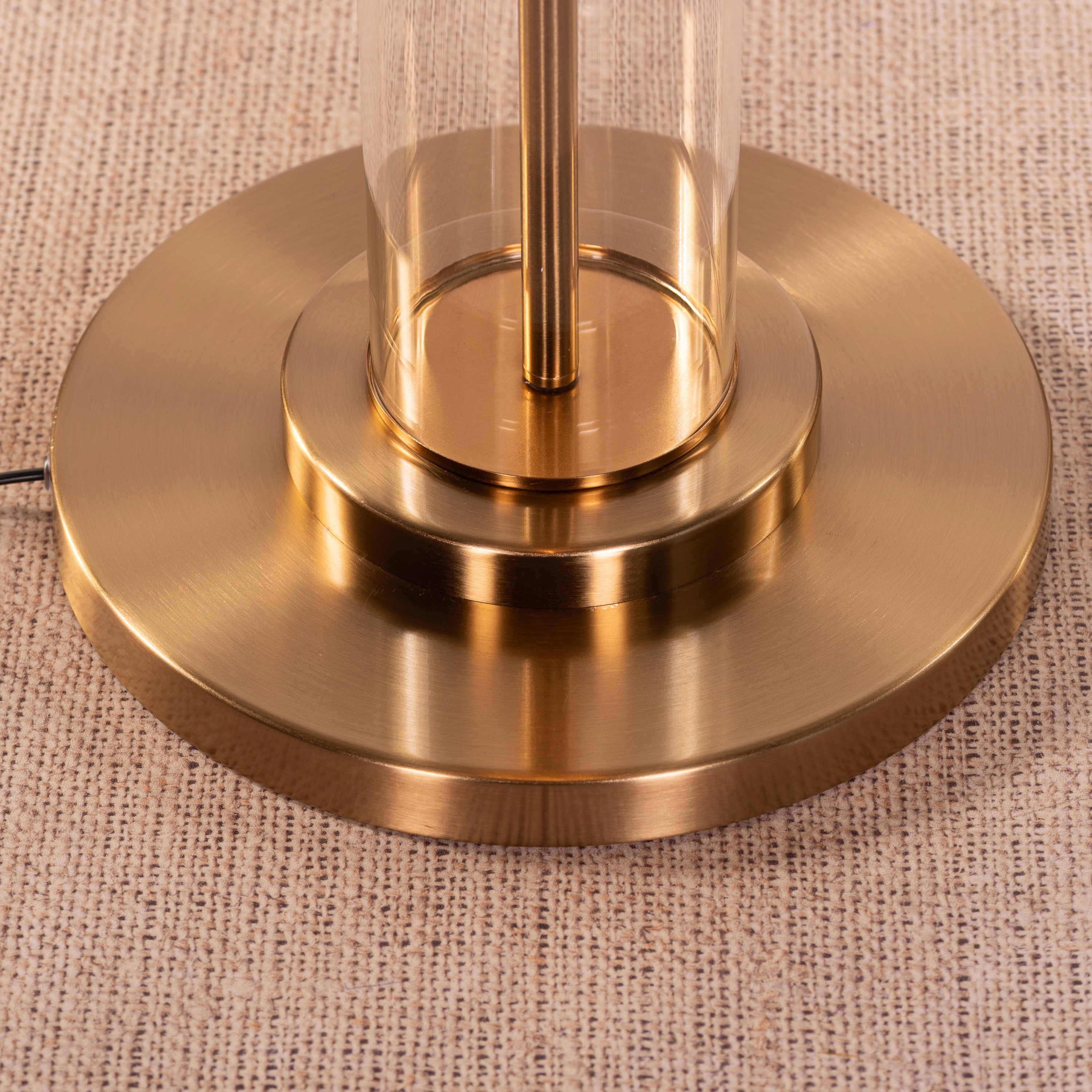 Top Of The World (Gold) Clear Glass Floor Lamp