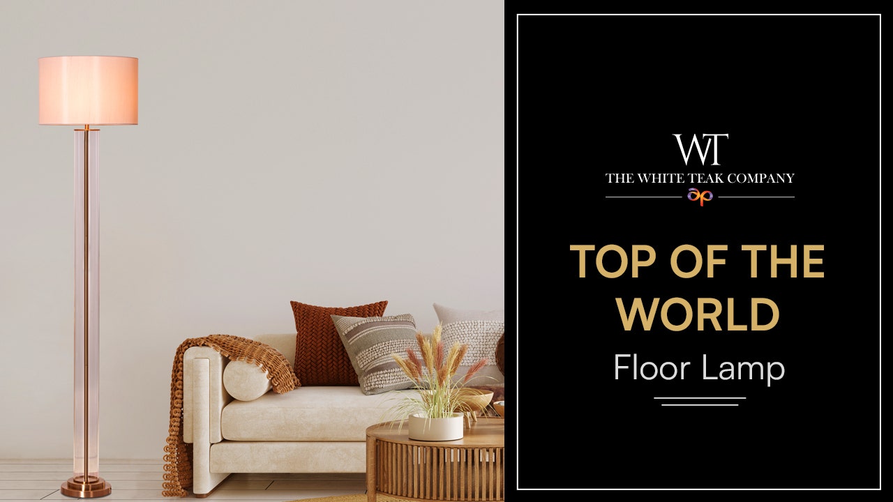 Top Of The World (Gold) Clear Glass Floor Lamp