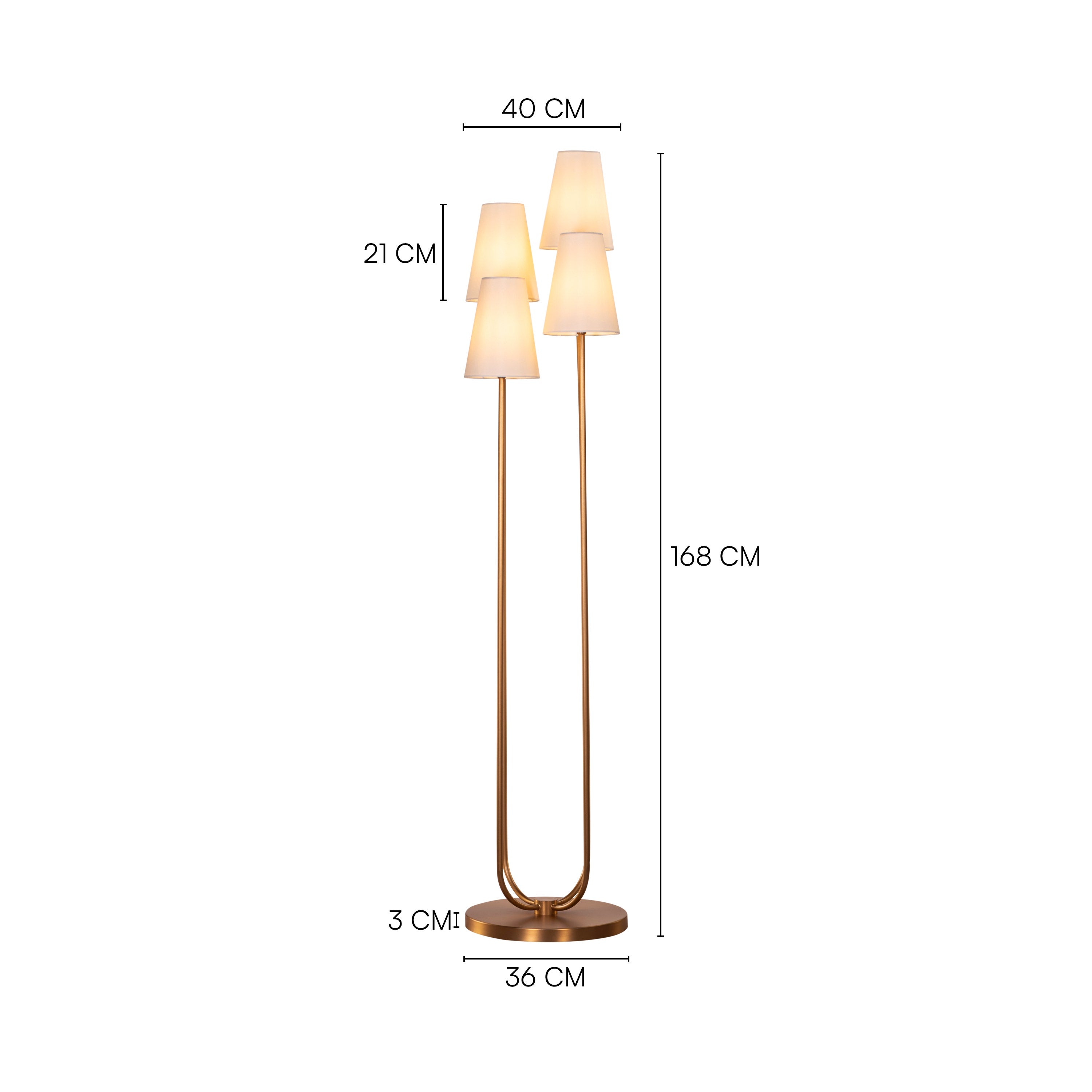 See The Unseen (Gold) Floor Lamp